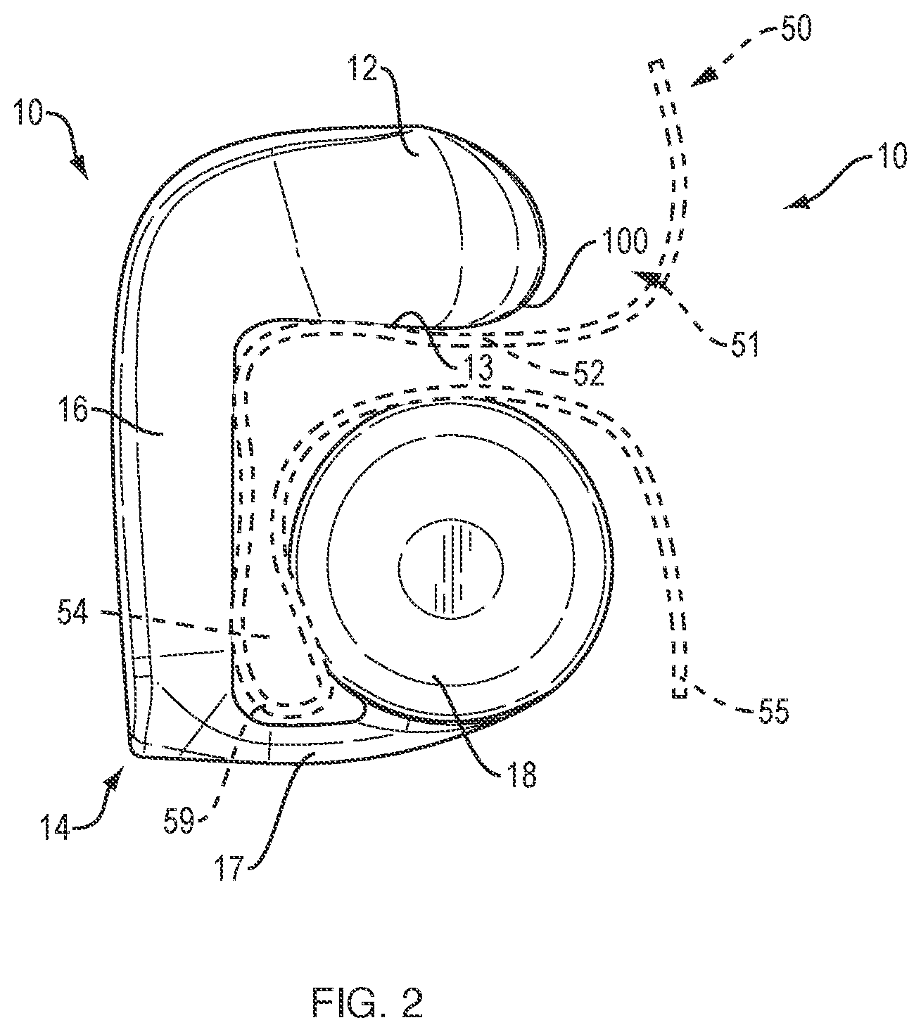Patent US12356132 Figure 10 – Open-ear headphone