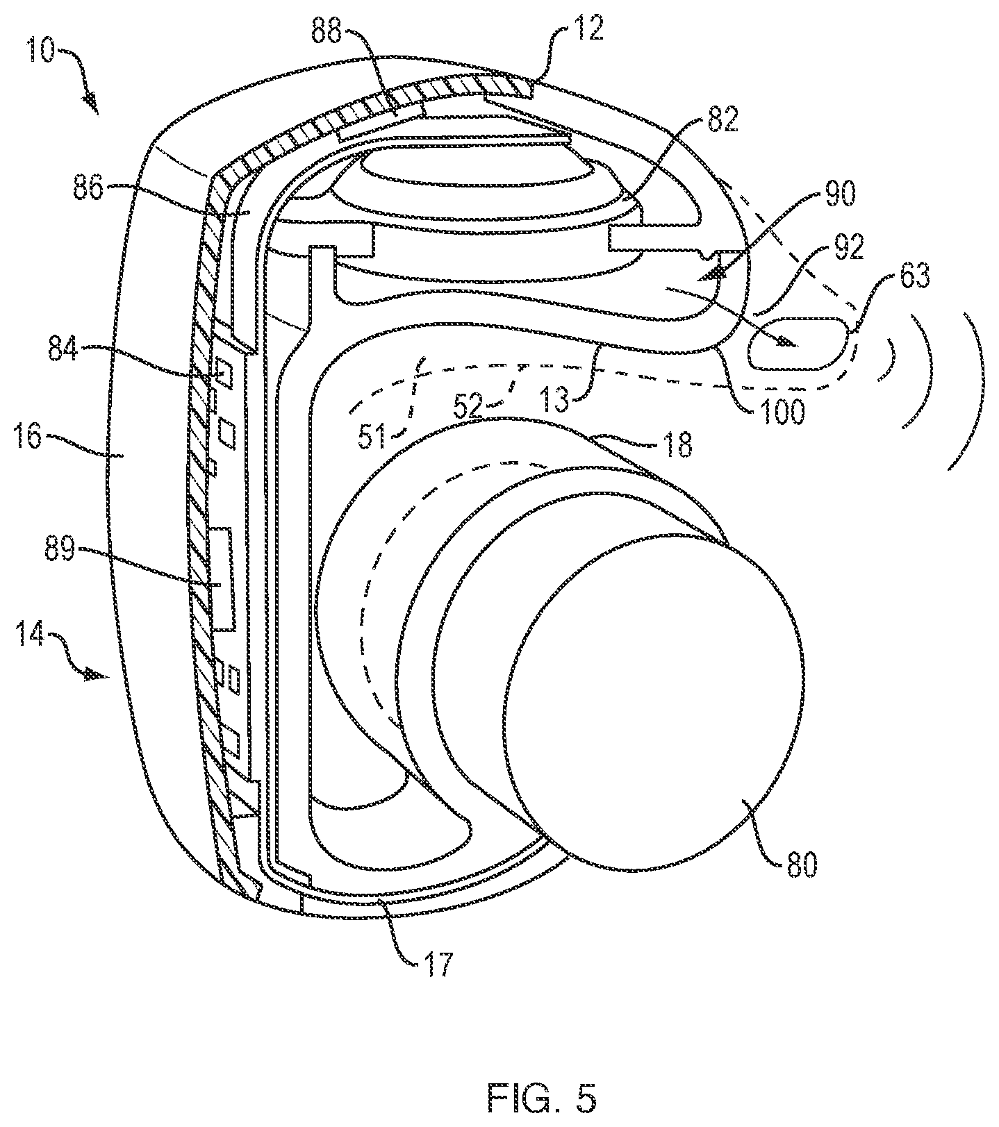 Patent US12356132 Figure 14 – Open-ear headphone