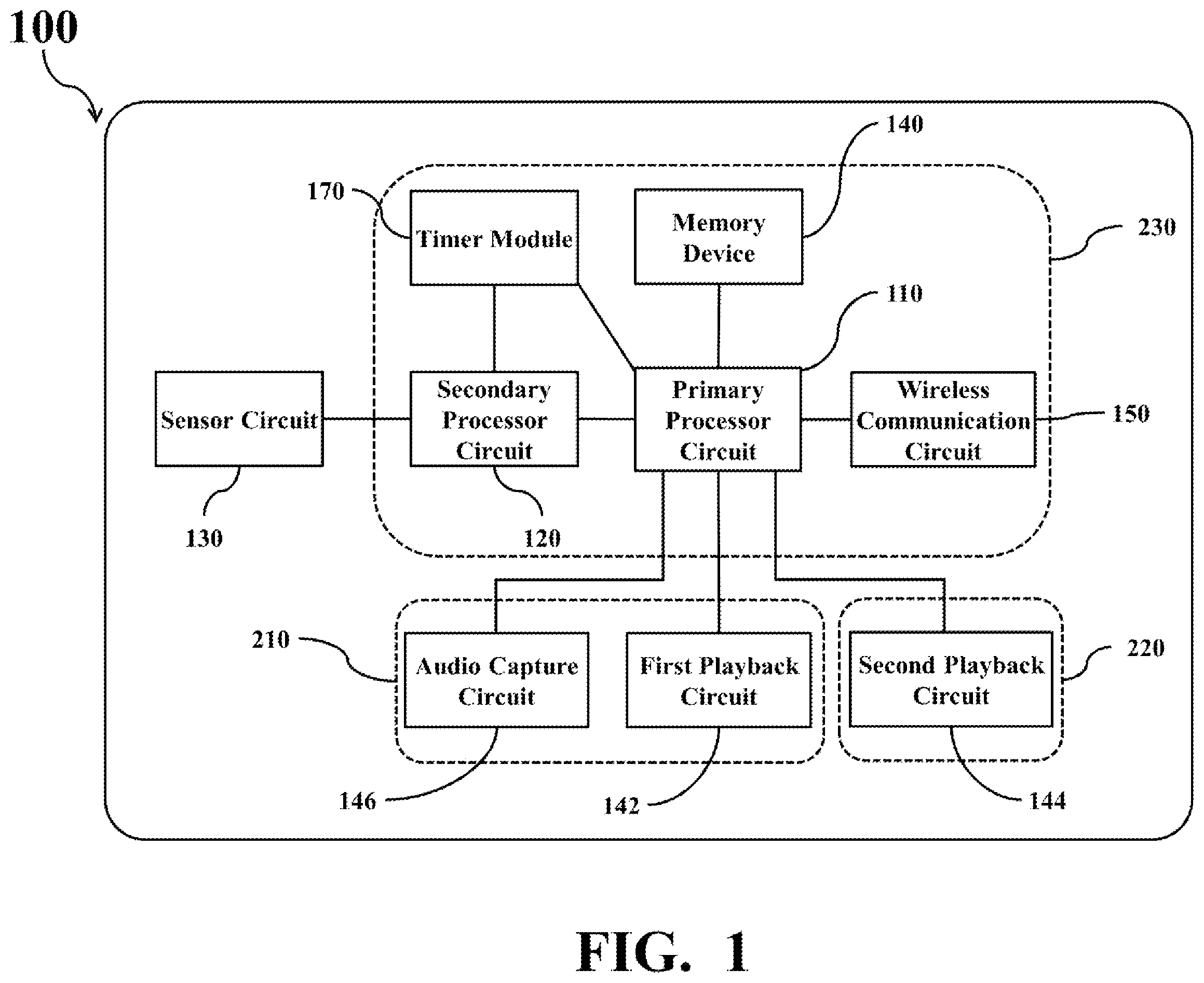 Patent US12356134 Figure 1 – Headset and control method with usage status detection