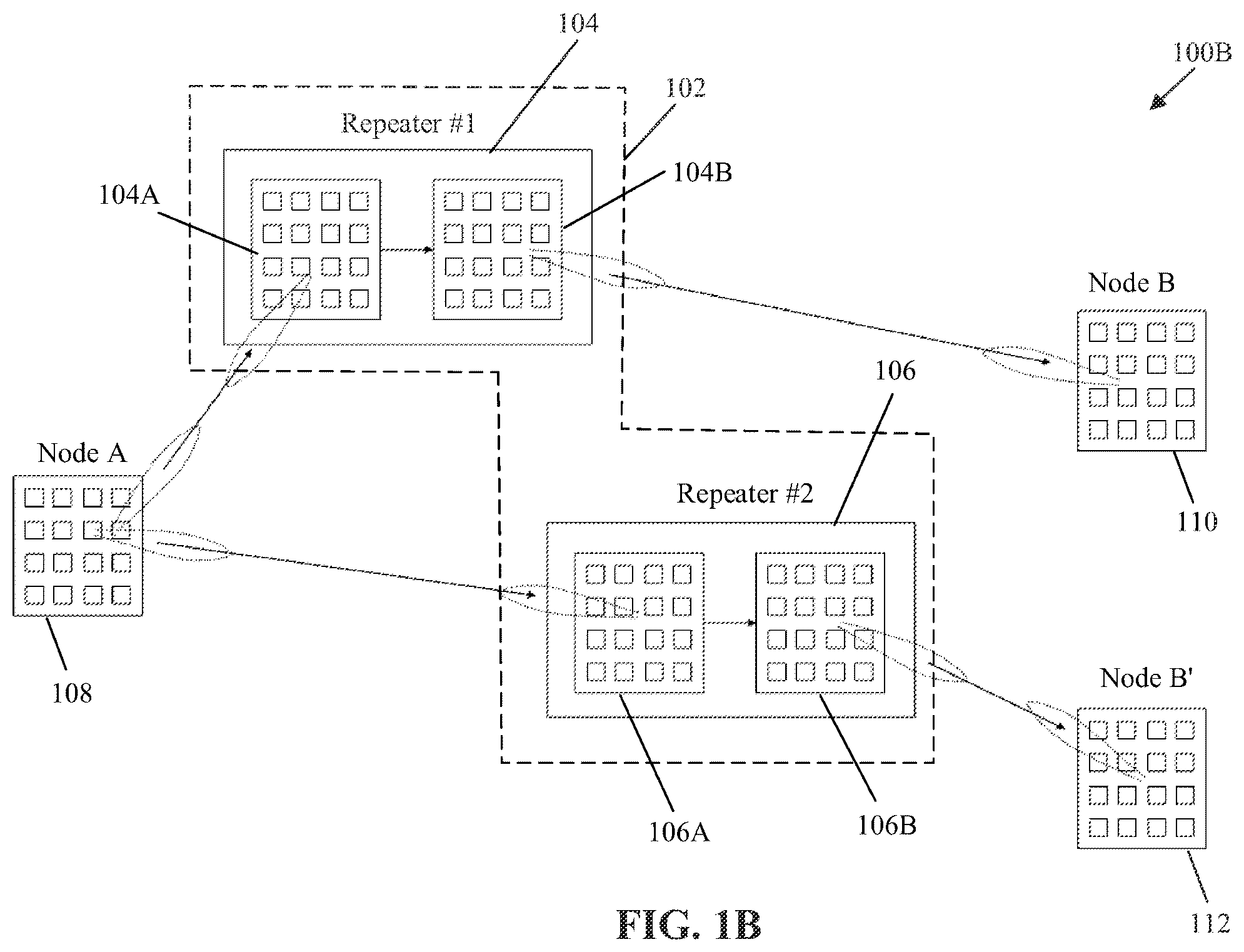 Patent US12356311 Figure 2 – Communication by a repeater system including a network of radio frequency repeater devices