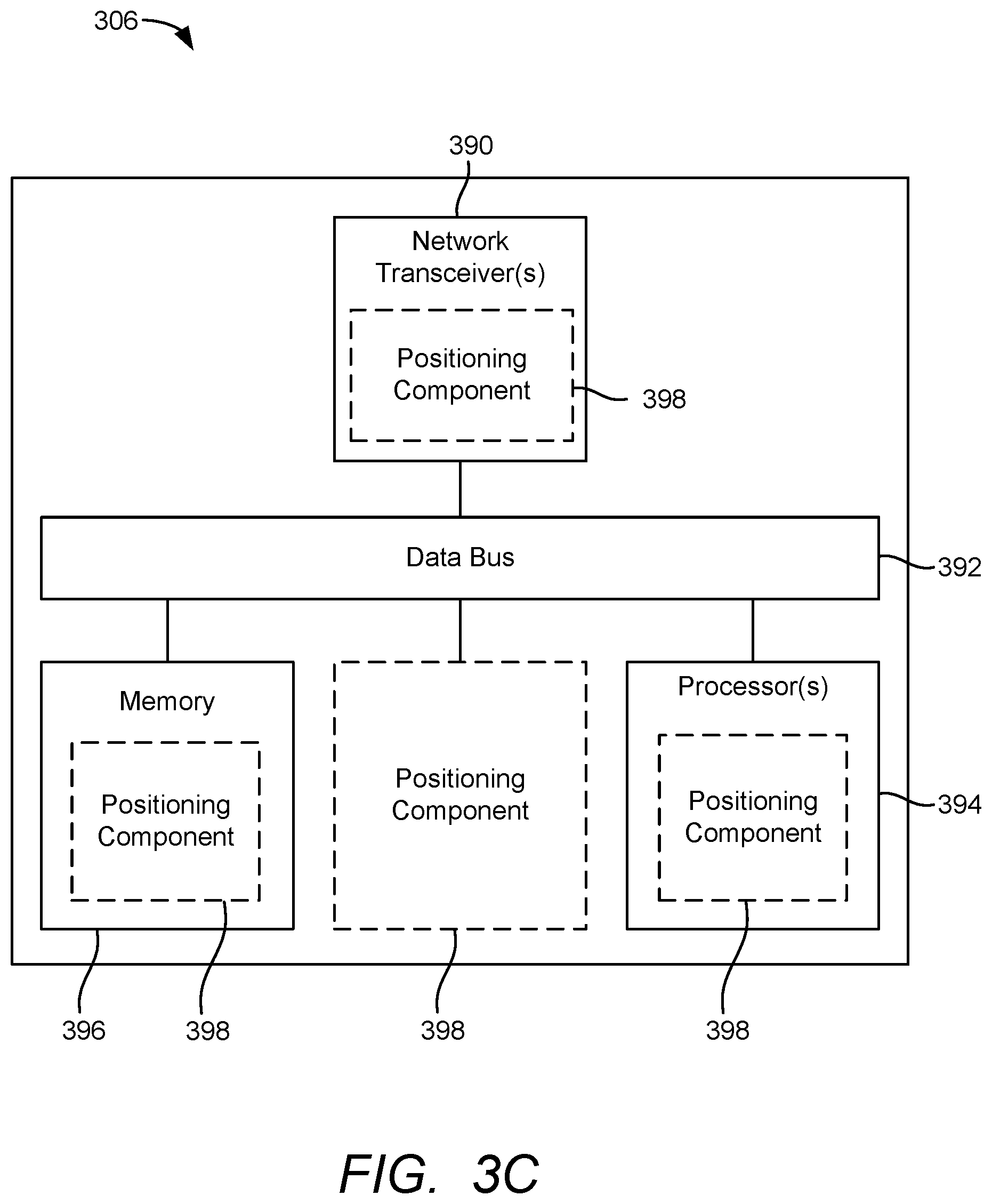 Patent US12356361 Figure 7 – Node configuration for positioning model monitoring