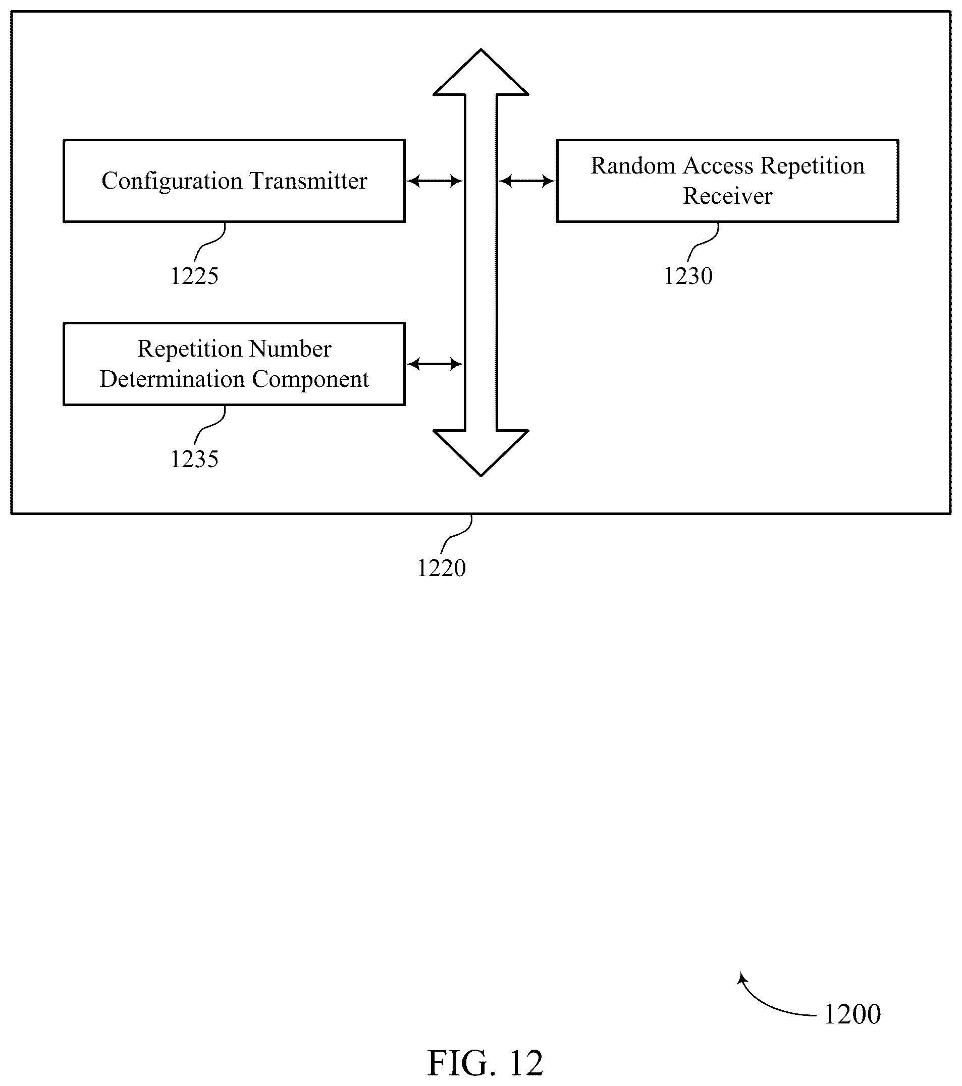 Patent US12356466 Figure 12 – Resource mapping for random access repetitions using a same spatial filter