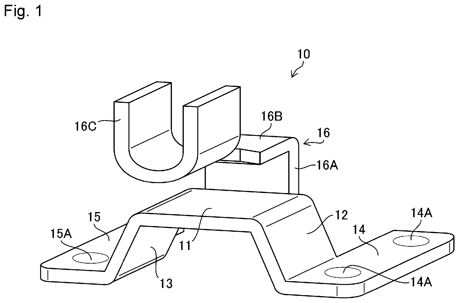 Patent US12356516 Figure 1 – Vehicle window glass with metal terminal