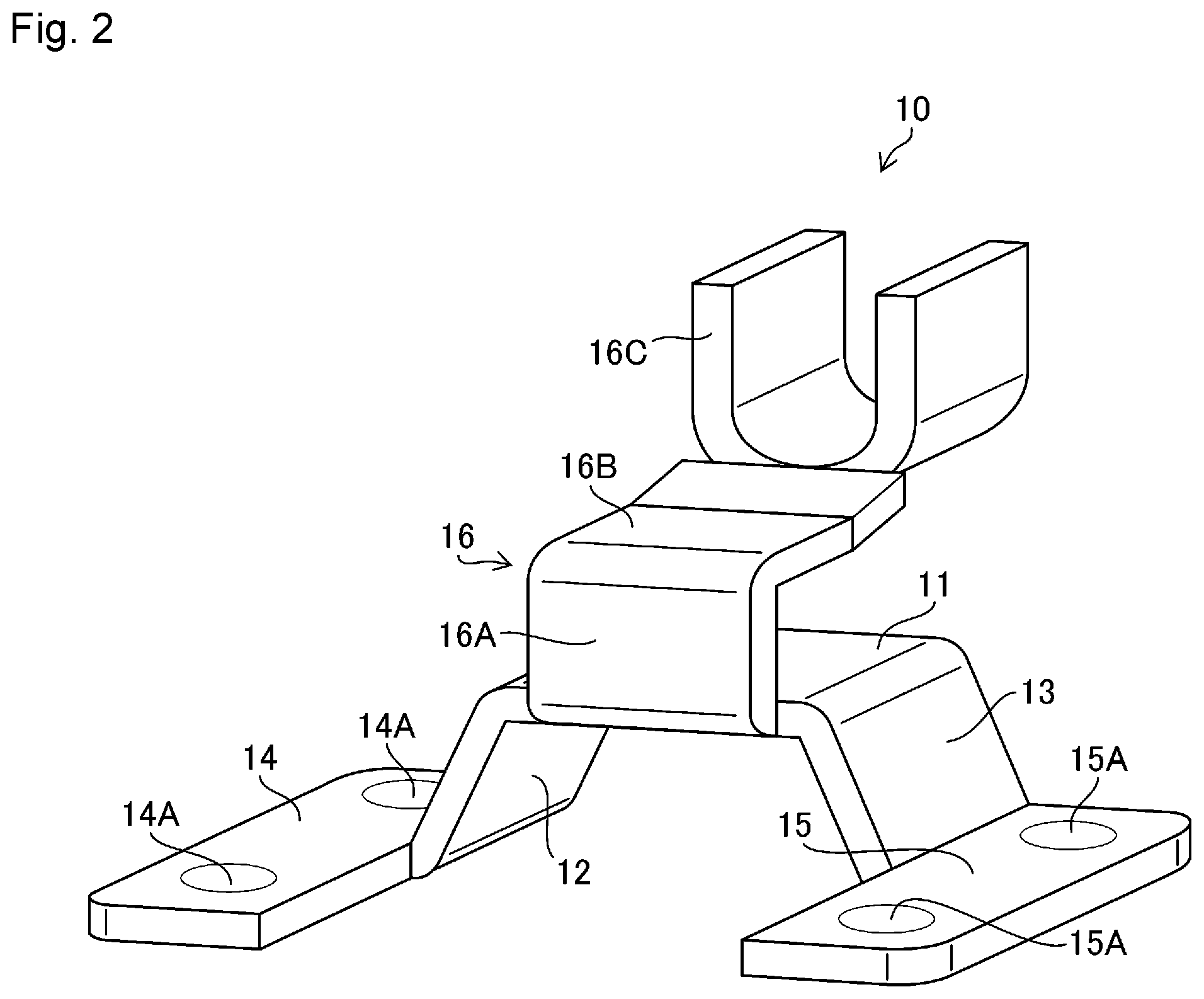 Patent US12356516 Figure 2 – Vehicle window glass with metal terminal