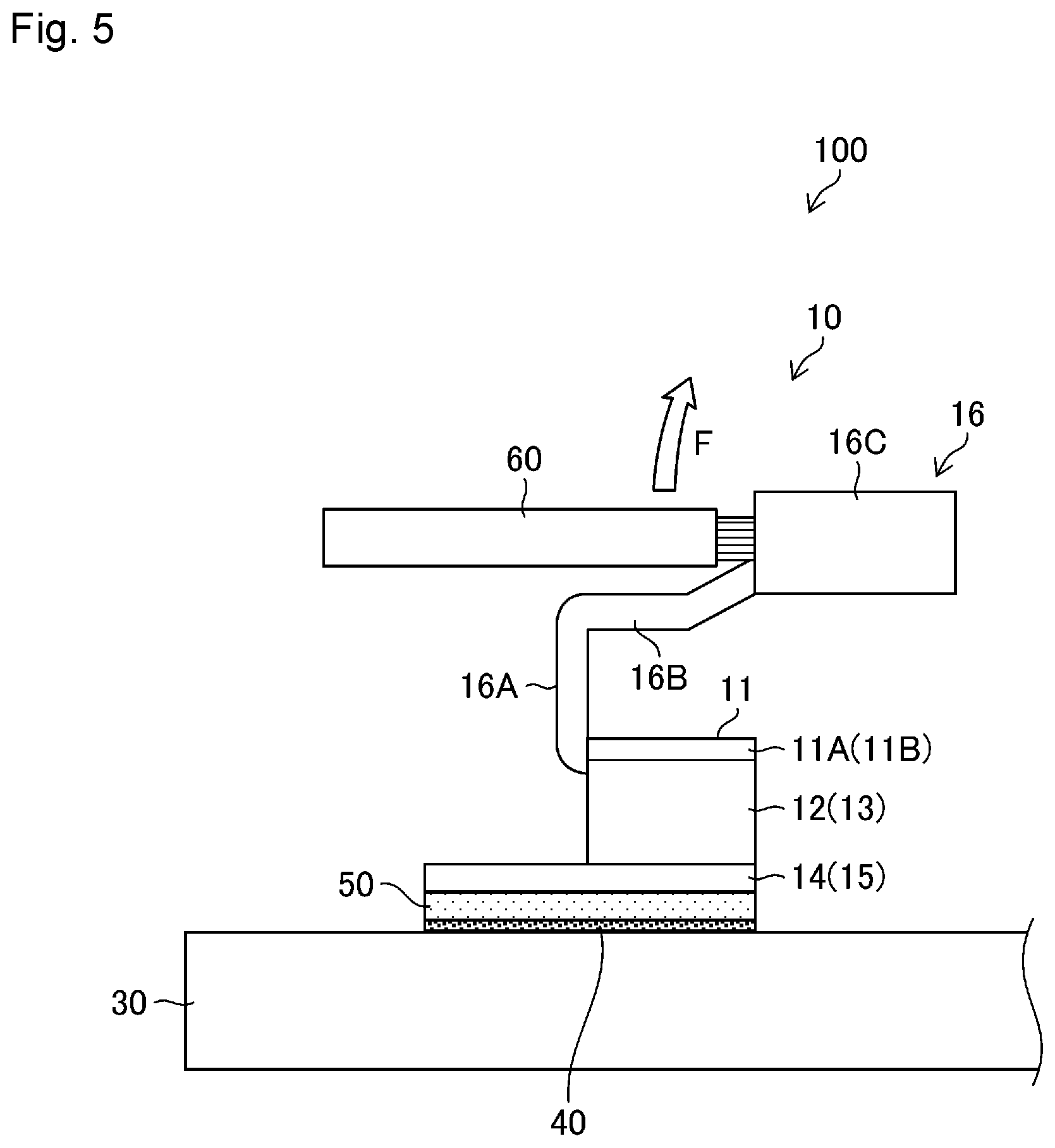 Patent US12356516 Figure 5 – Vehicle window glass with metal terminal
