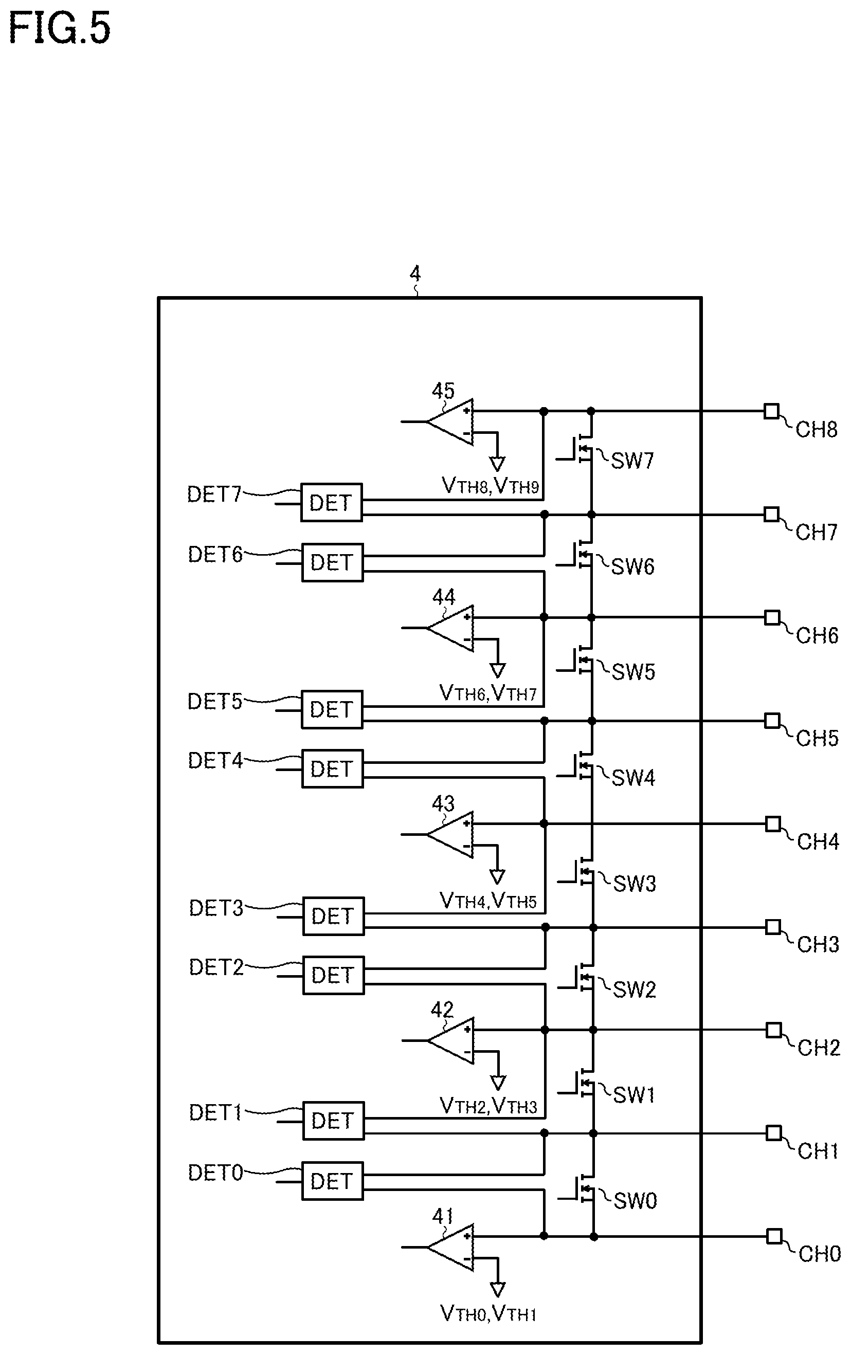 Patent US12356525 Figure 5 – Semiconductor integrated circuit for driving light emitting element, light emitting element driving device, light emitting device, and vehicle