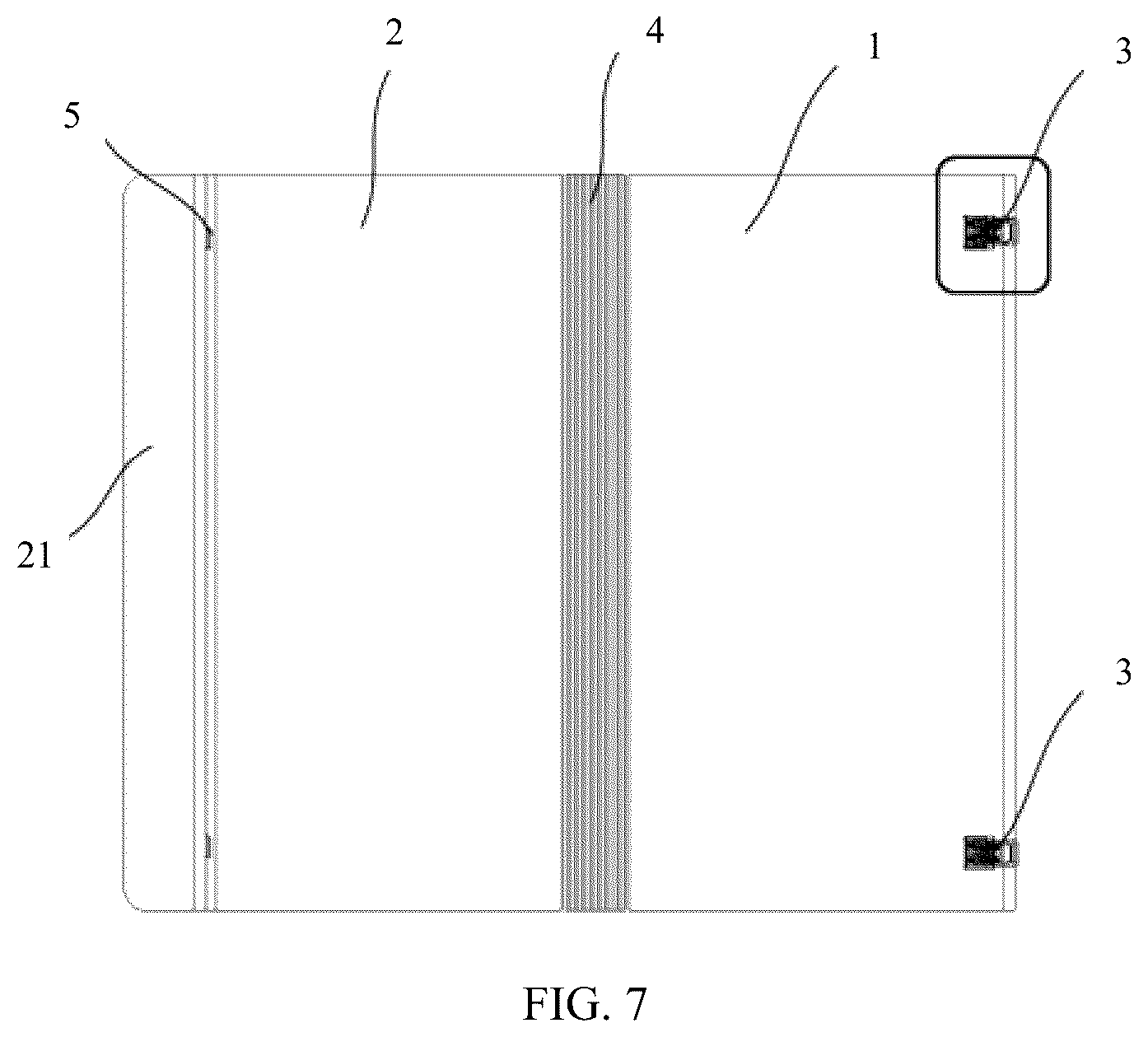 Patent US12356568 Figure 3 – Electronic device with the folded state and unfolded state