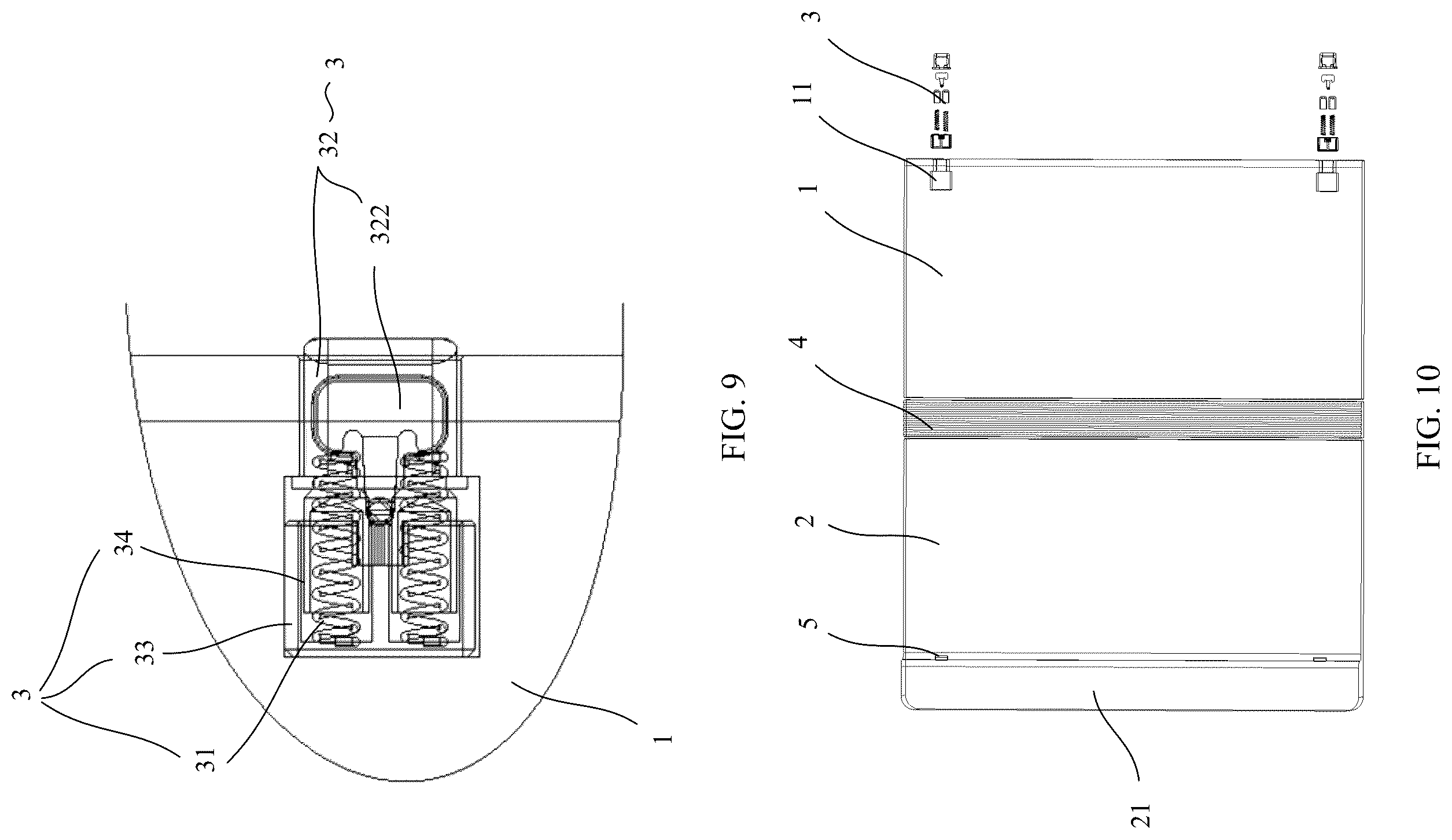 Patent US12356568 Figure 5 – Electronic device with the folded state and unfolded state