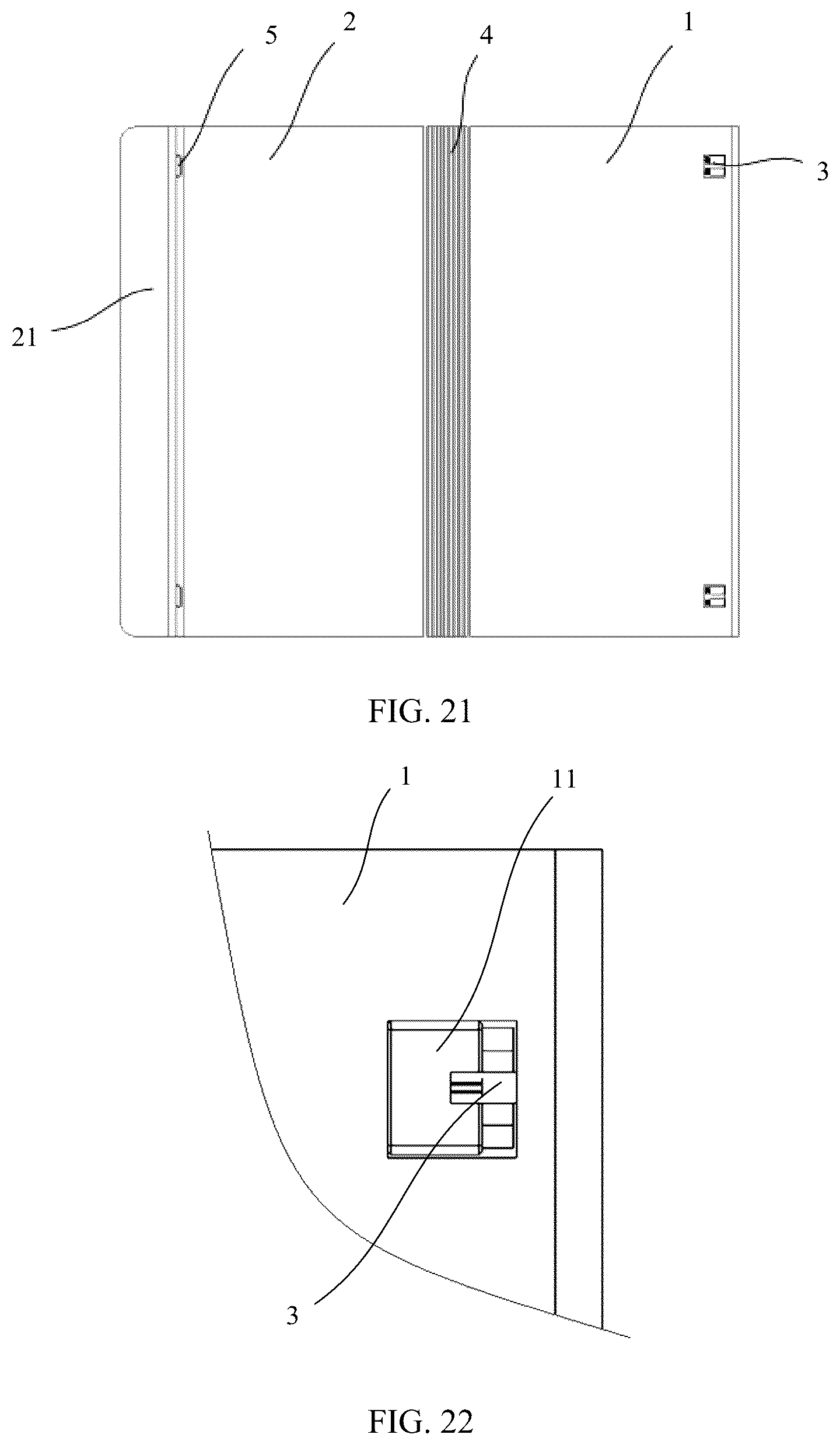 Patent US12356568 Figure 11 – Electronic device with the folded state and unfolded state