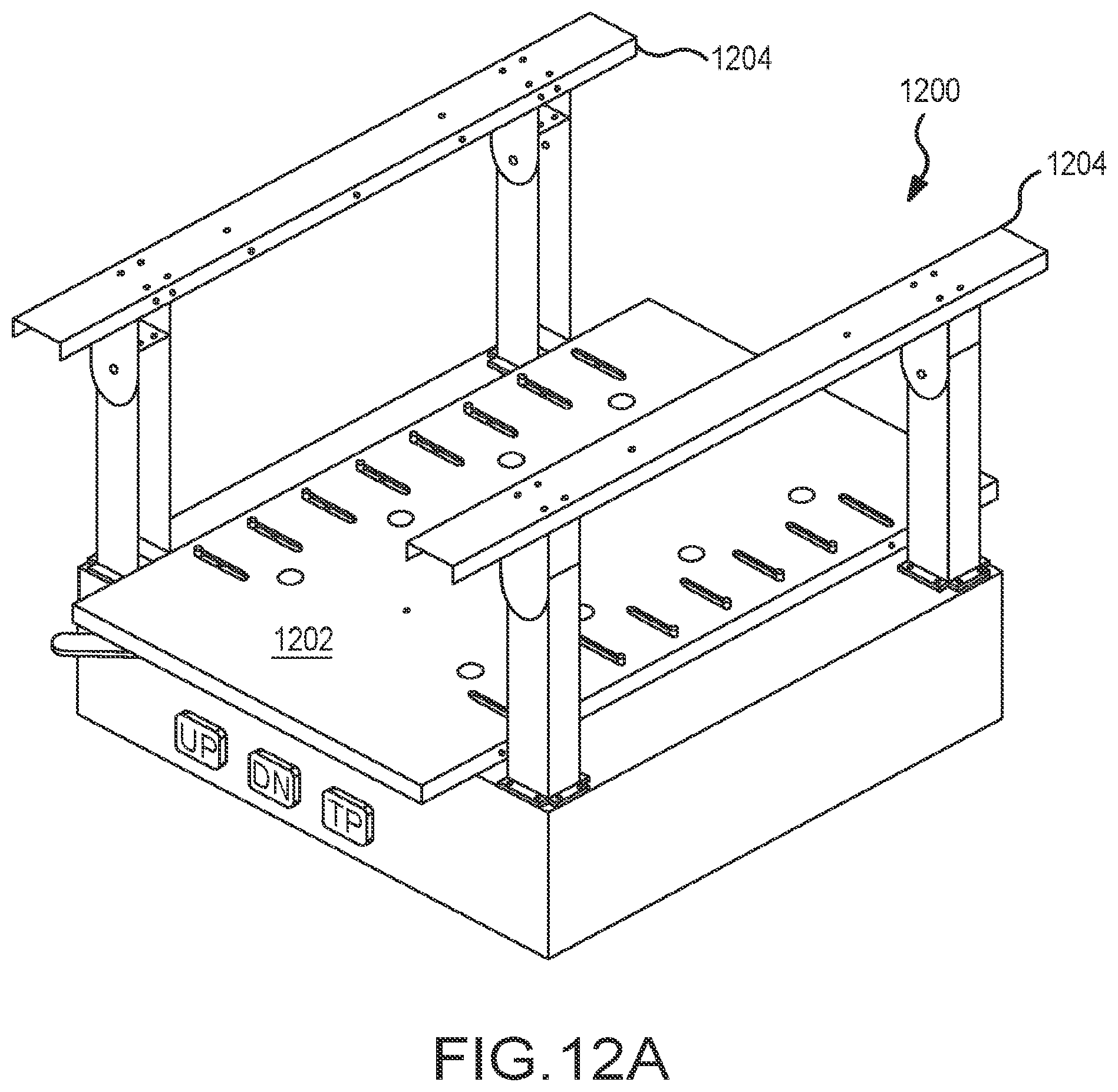 Patent US12356577 Figure 12 – Uniform equipment mounting system