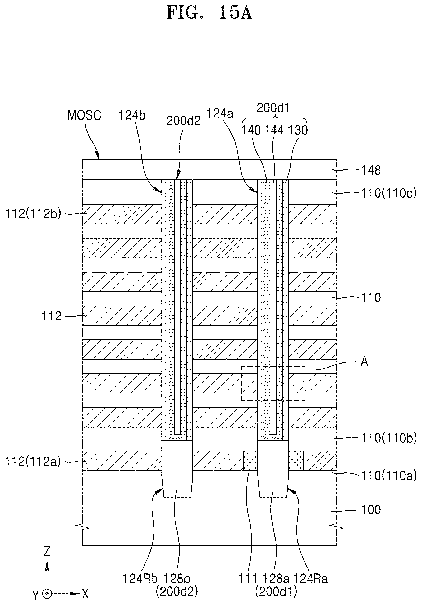 Patent US12356615 Figure 18 – Semiconductor device including vertical channel pattern surrounded by protection pattern