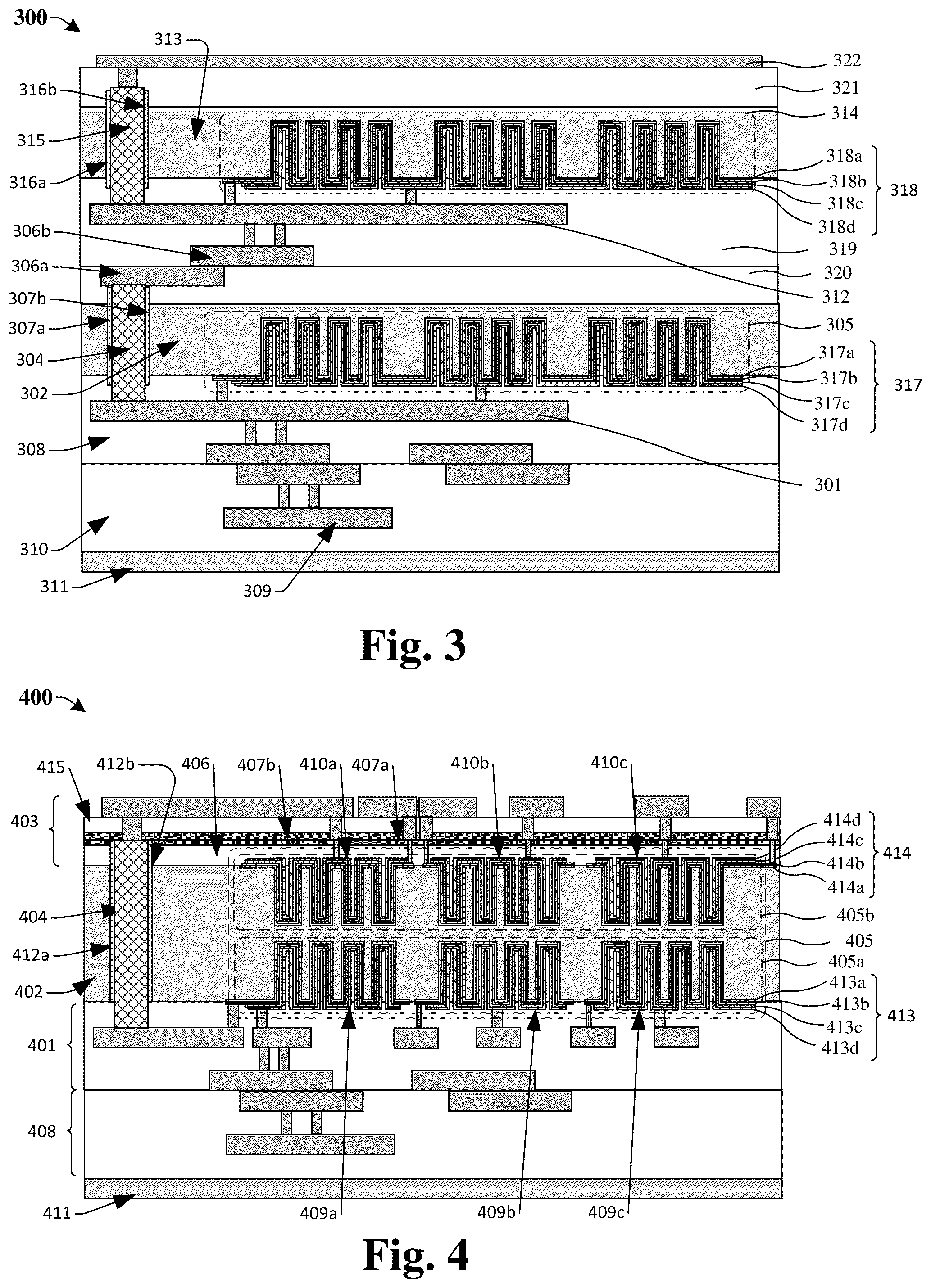 Patent US12356639 Figure 3 – Double-sided stacked DTC structure