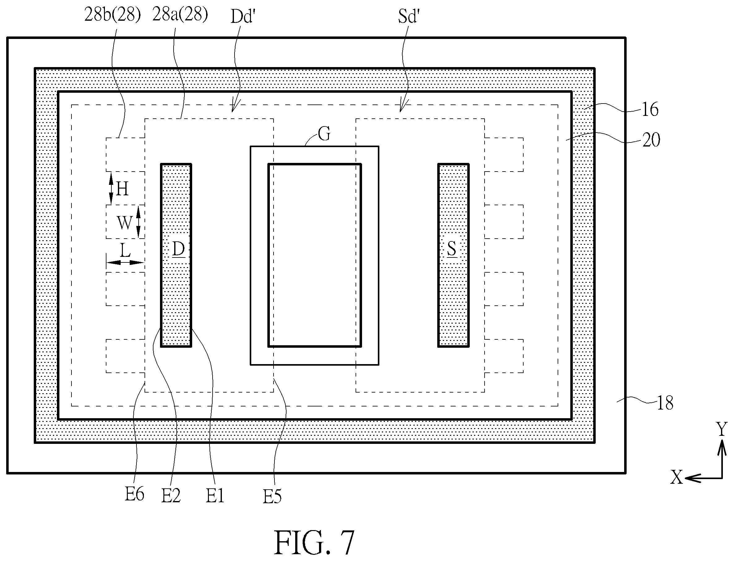 Patent US12356648 Figure 7 – High voltage transistor