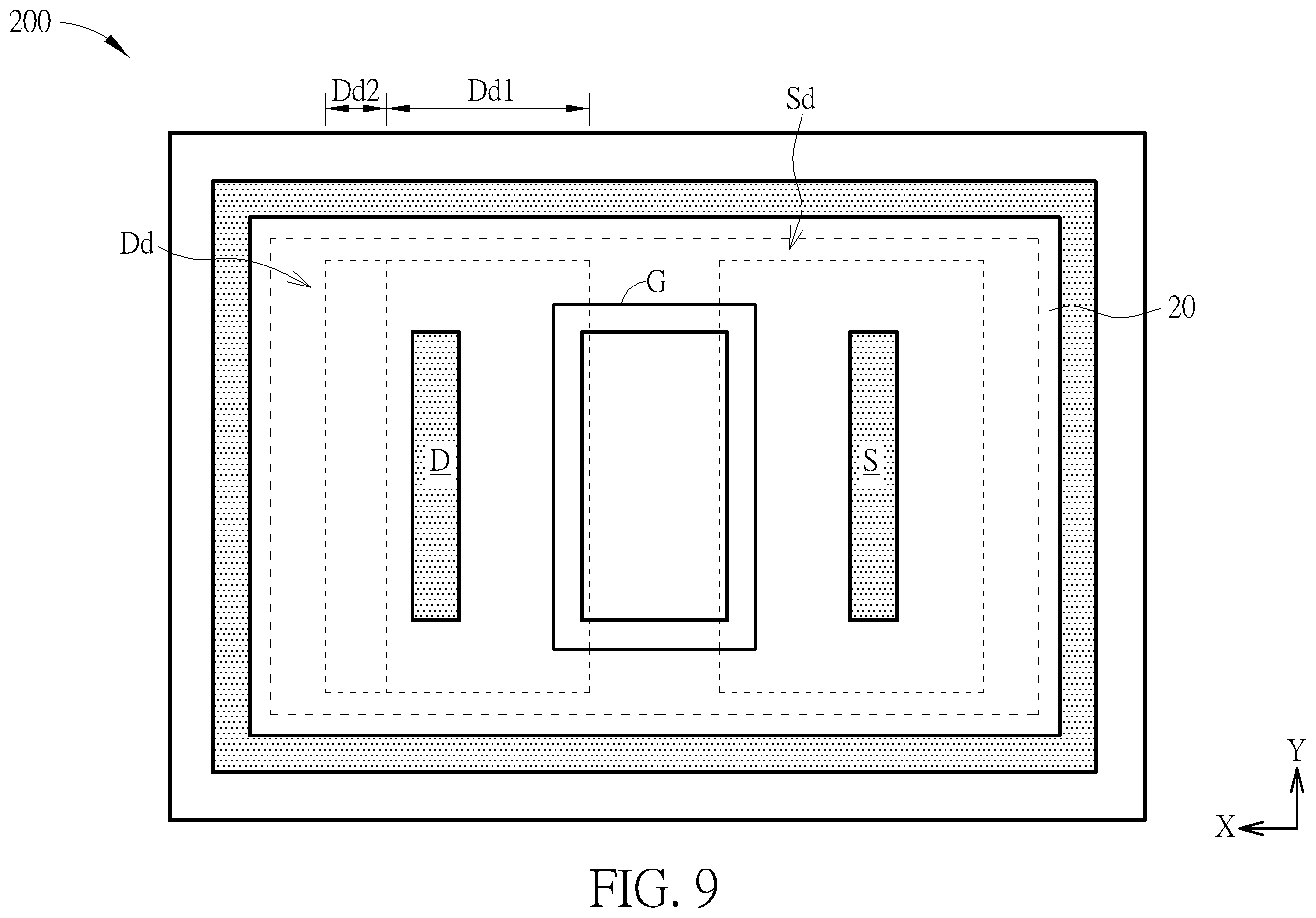 Patent US12356648 Figure 9 – High voltage transistor