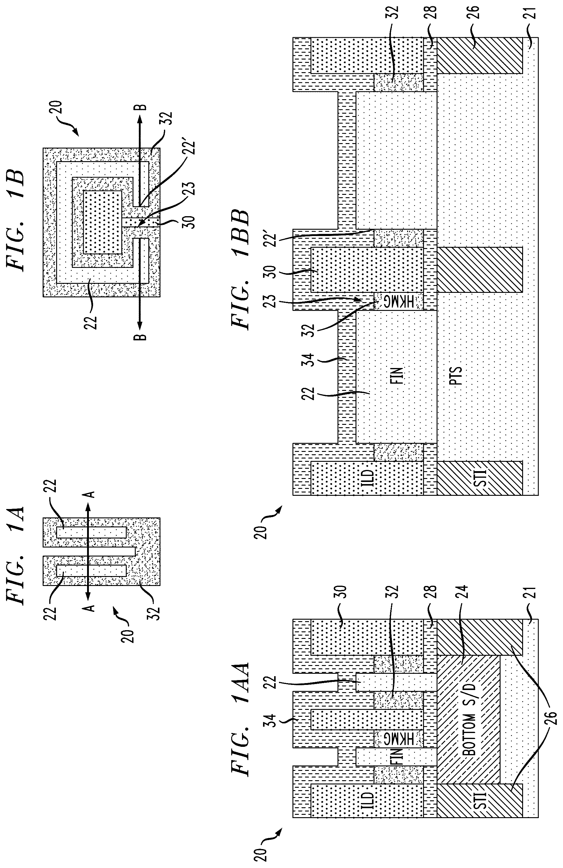Patent US12356685 Figure 1 – Looped long channel field-effect transistor