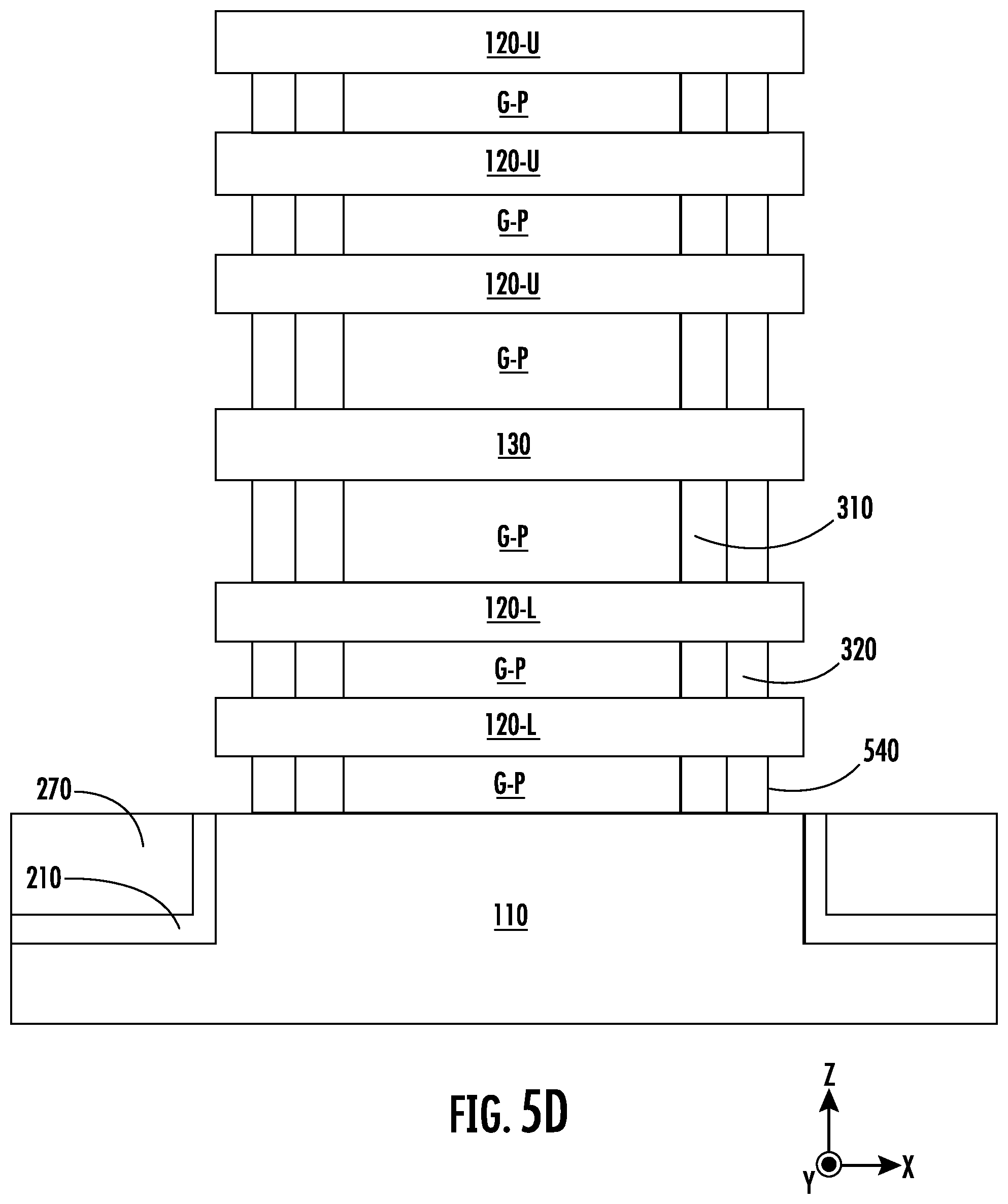 Patent US12356689 Figure 10 – Transistor stacks having insulating spacers, and related fabrication methods