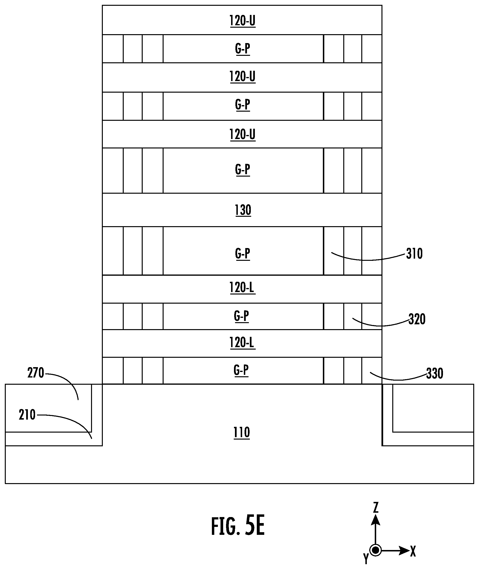 Patent US12356689 Figure 11 – Transistor stacks having insulating spacers, and related fabrication methods