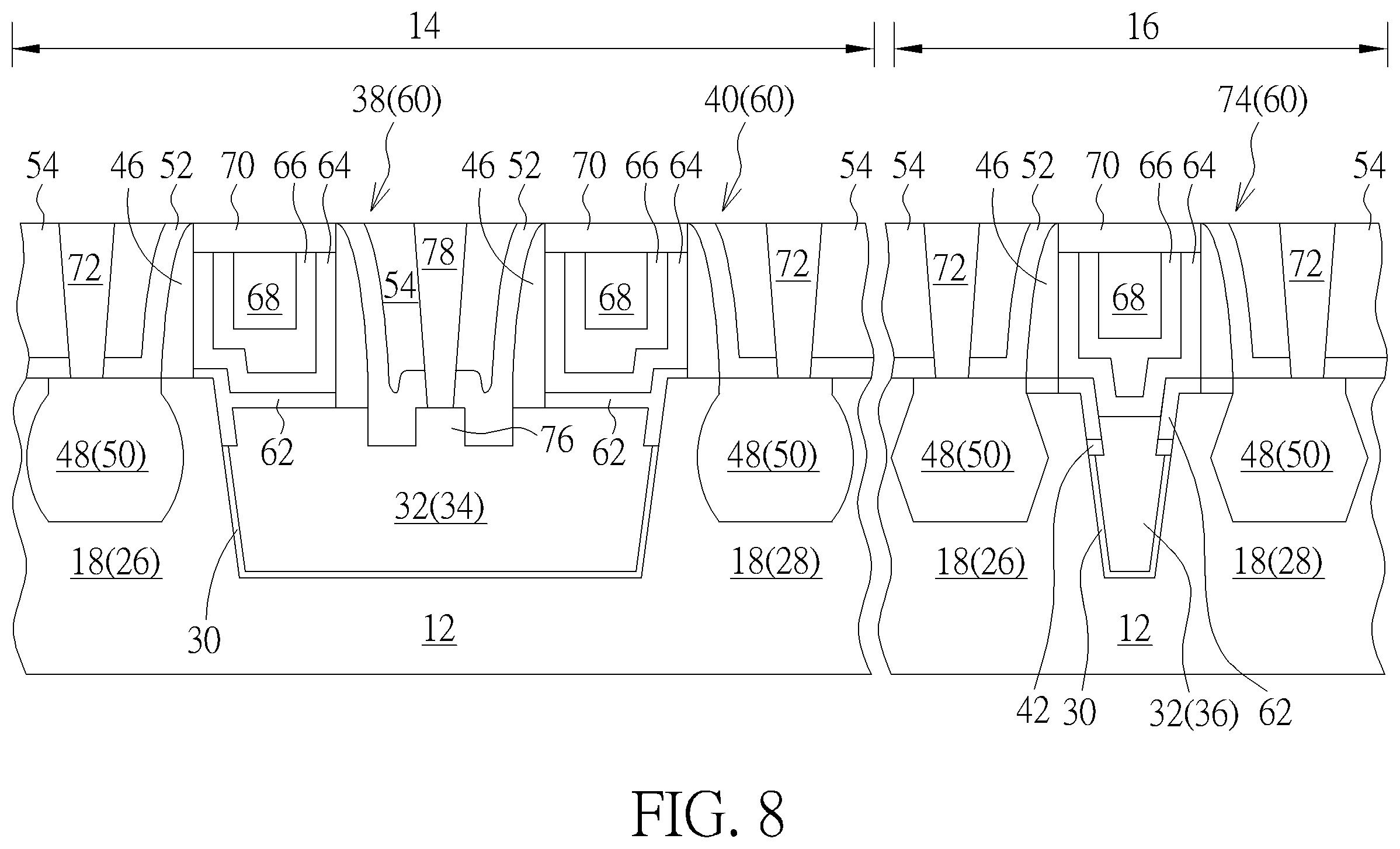 Patent US12356702 Figure 8 – Semiconductor device and method for fabricating the same