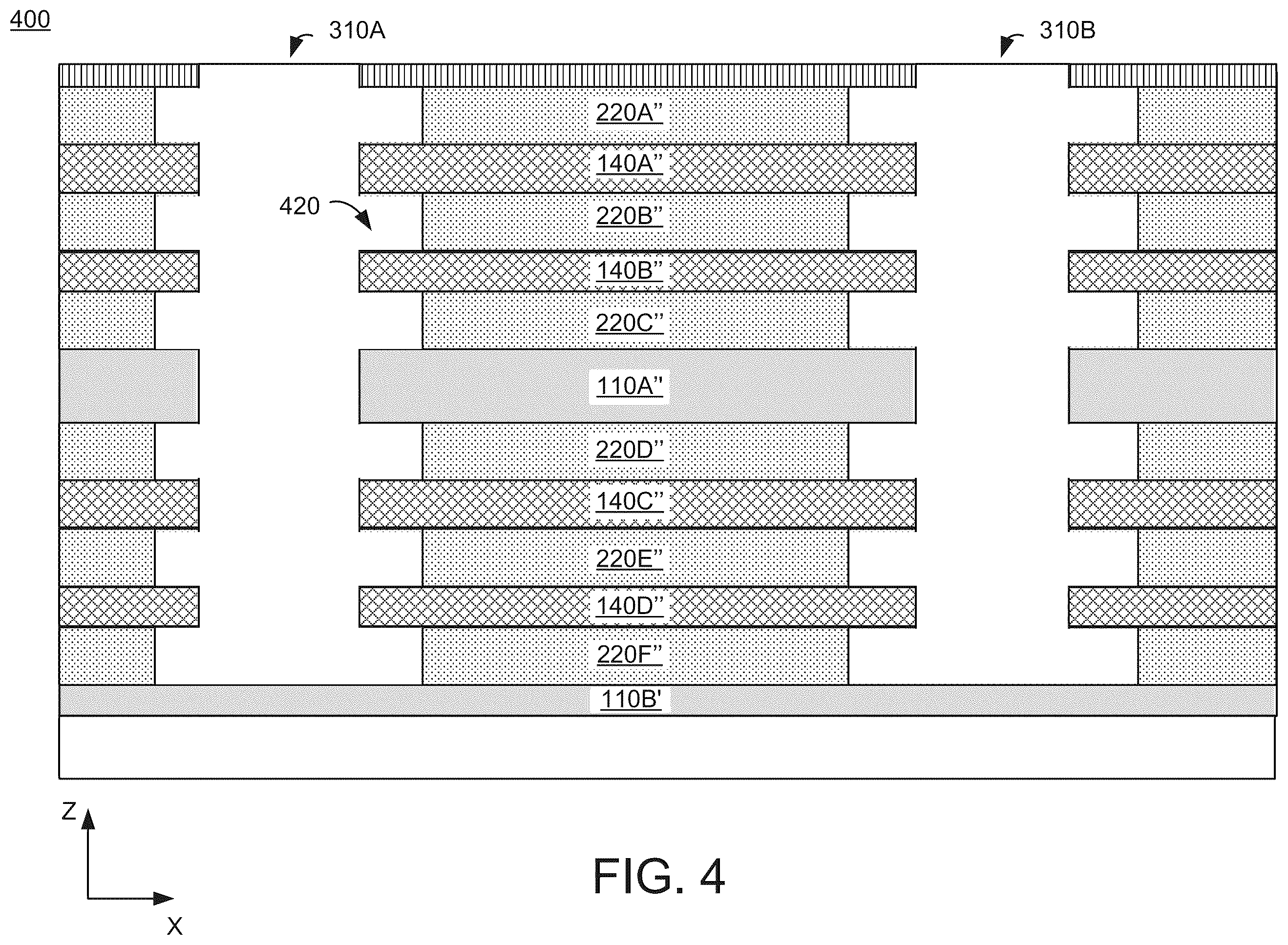 Patent US12356706 Figure 5 – Methods for forming high performance three dimensionally stacked transistors based on dielectric nano sheets