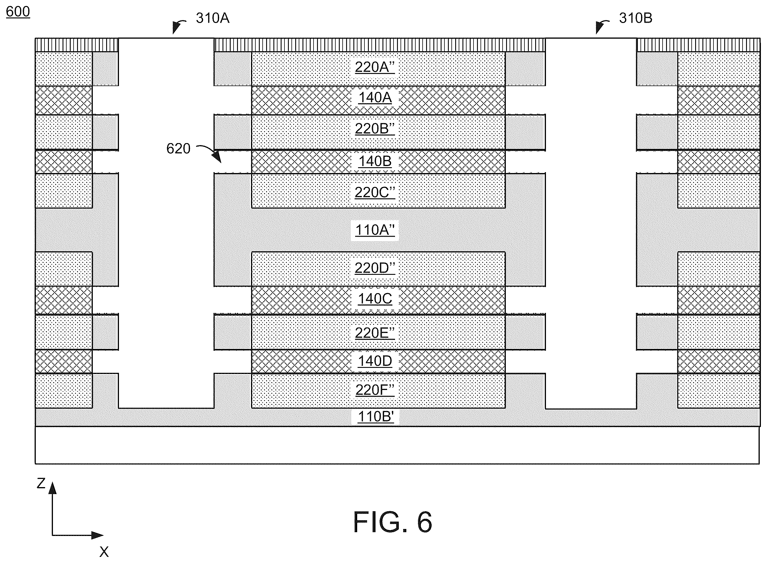Patent US12356706 Figure 7 – Methods for forming high performance three dimensionally stacked transistors based on dielectric nano sheets