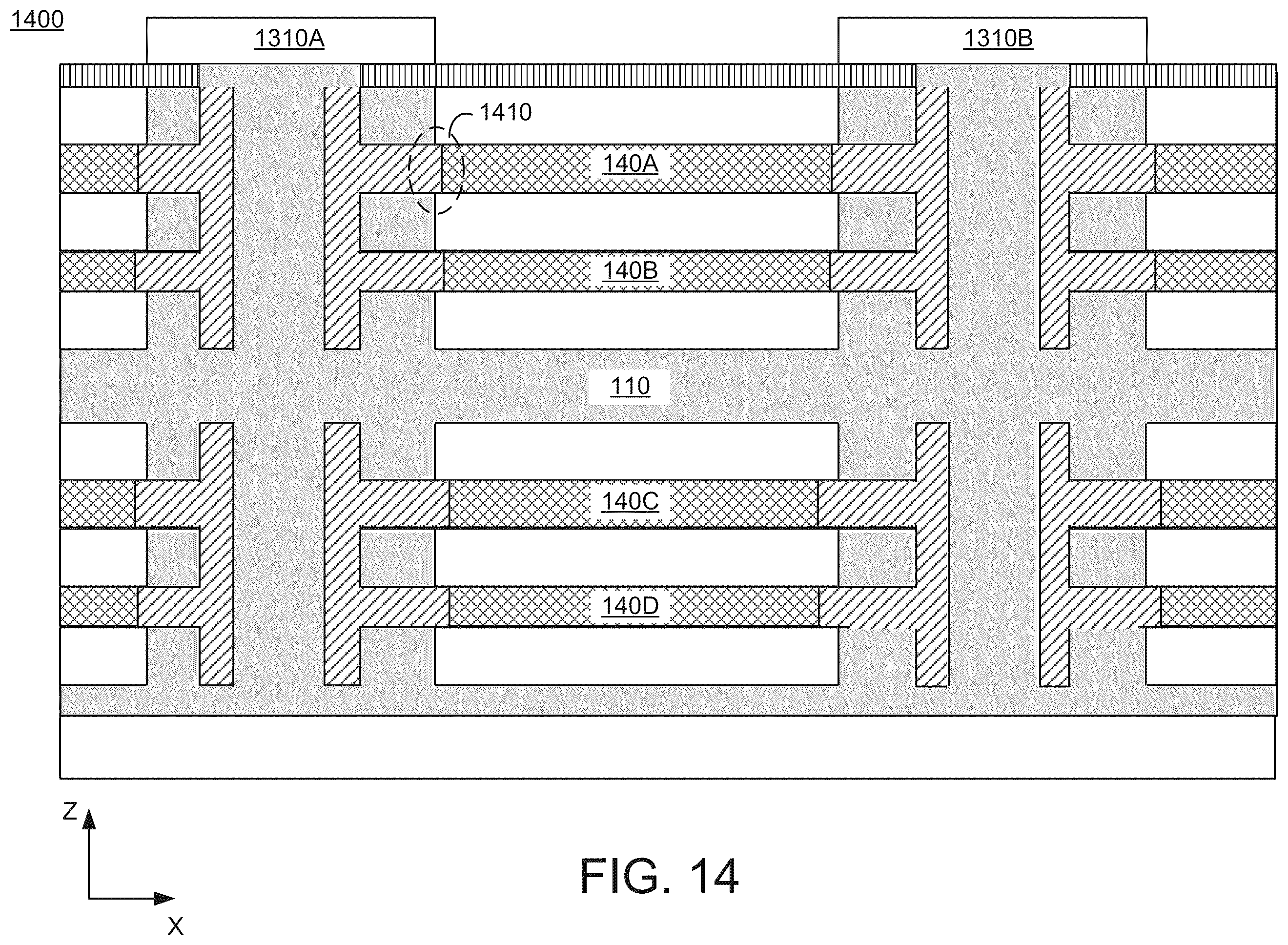 Patent US12356706 Figure 15 – Methods for forming high performance three dimensionally stacked transistors based on dielectric nano sheets
