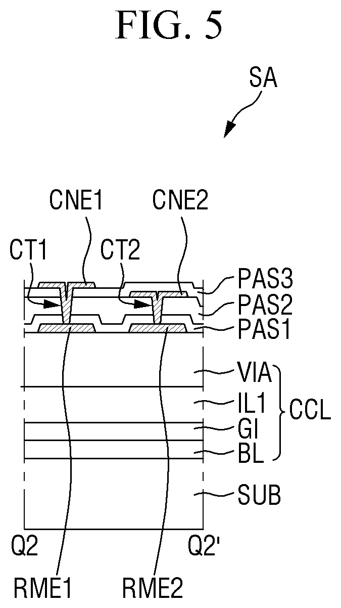 Patent US12356716 Figure 5 – Display device and method of manufacturing the same