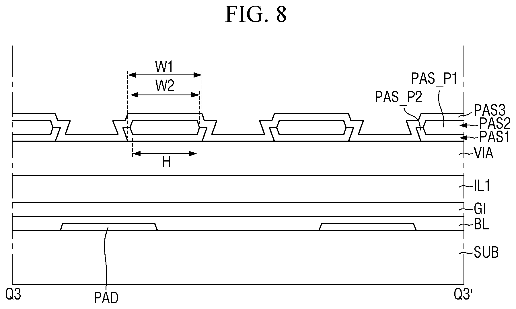 Patent US12356716 Figure 8 – Display device and method of manufacturing the same