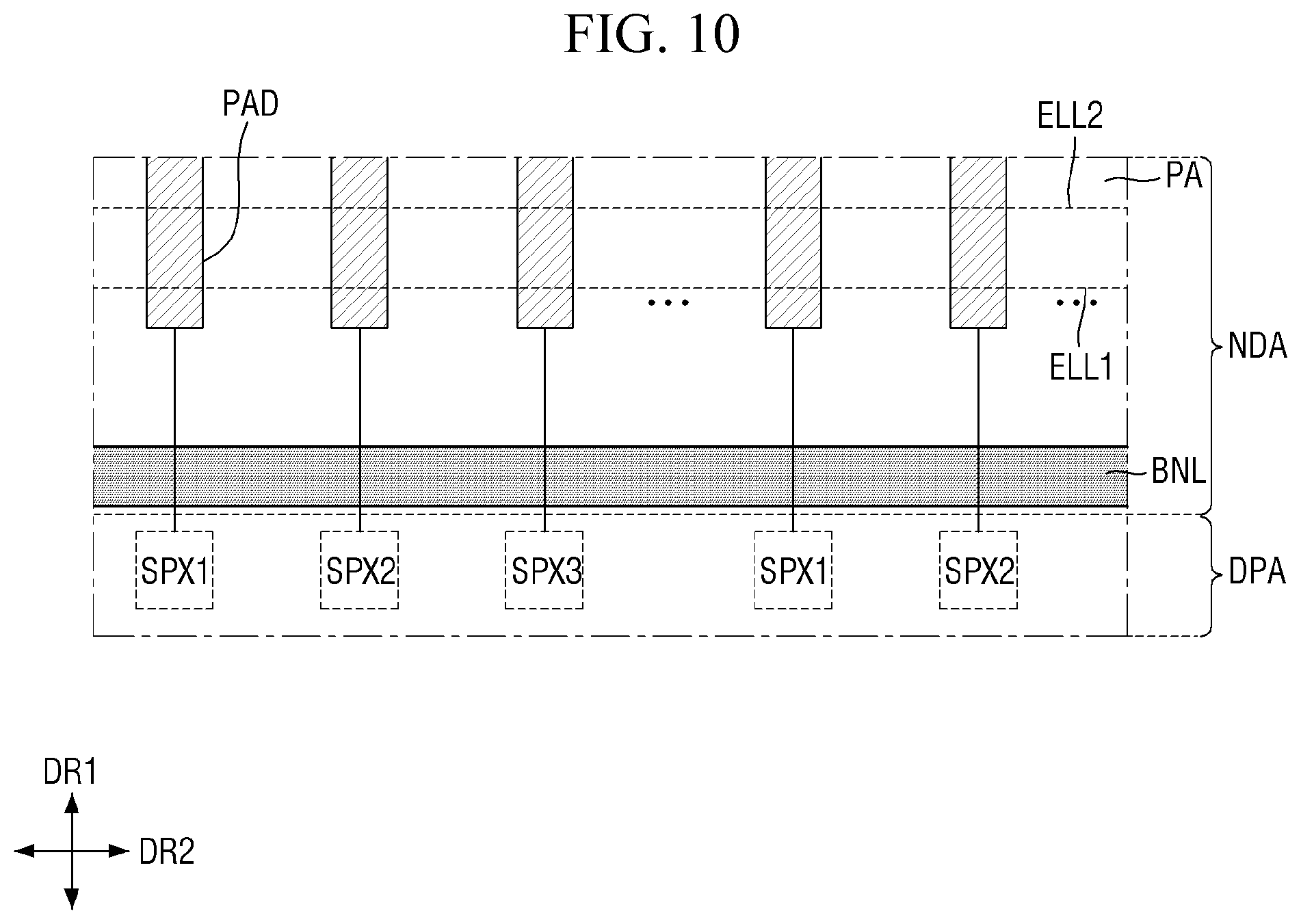 Patent US12356716 Figure 10 – Display device and method of manufacturing the same