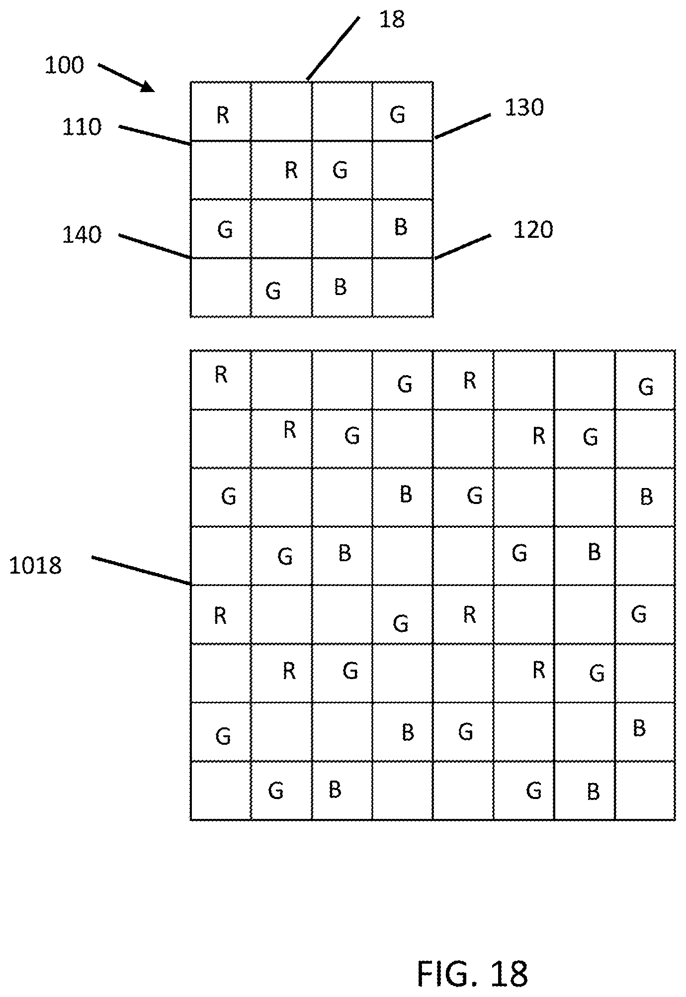 Patent US12356744 Figure 17 – Color filter array apparatus