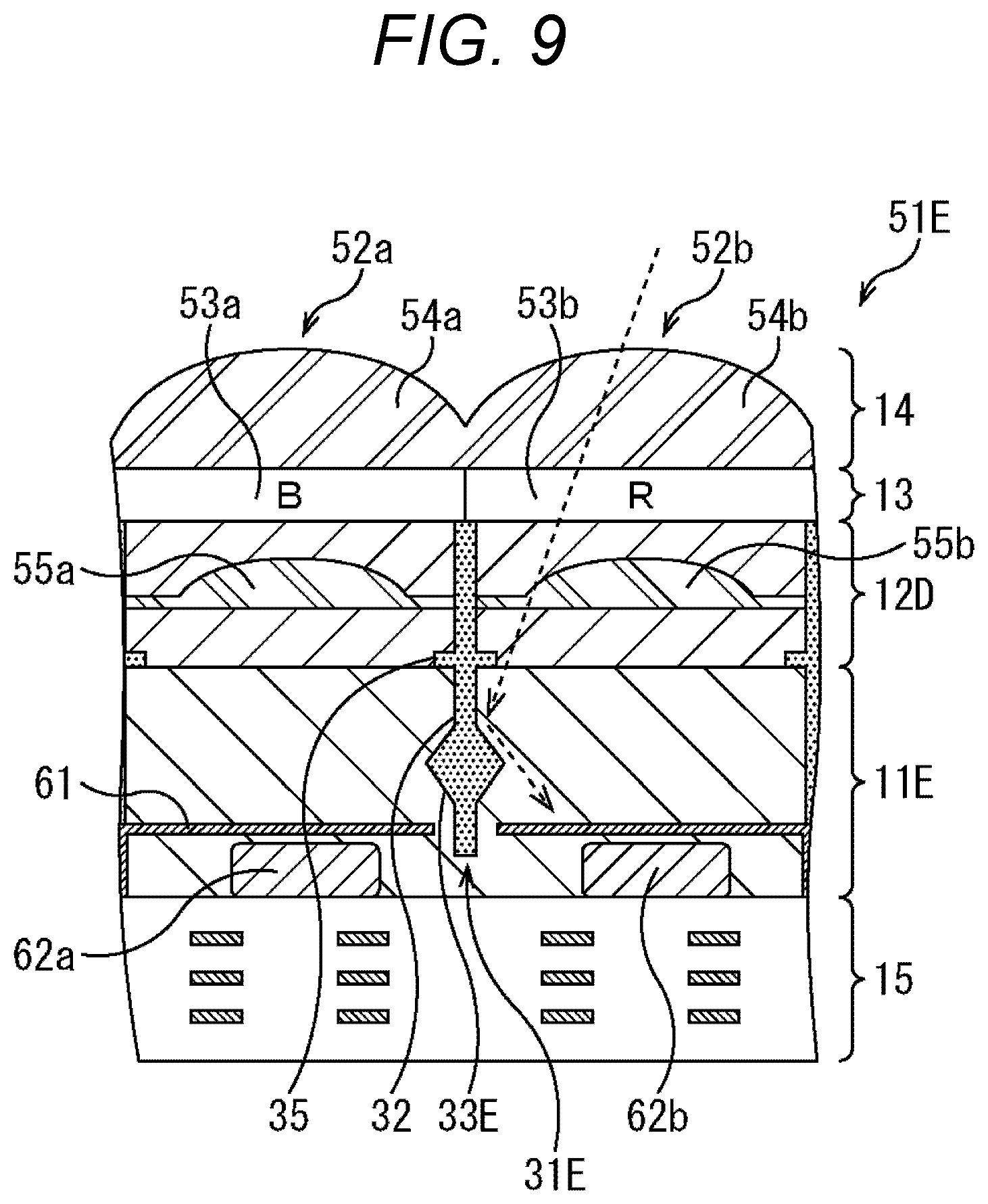 Patent US12356747 Figure 9 – Image capturing element, manufacturing method, and electronic device