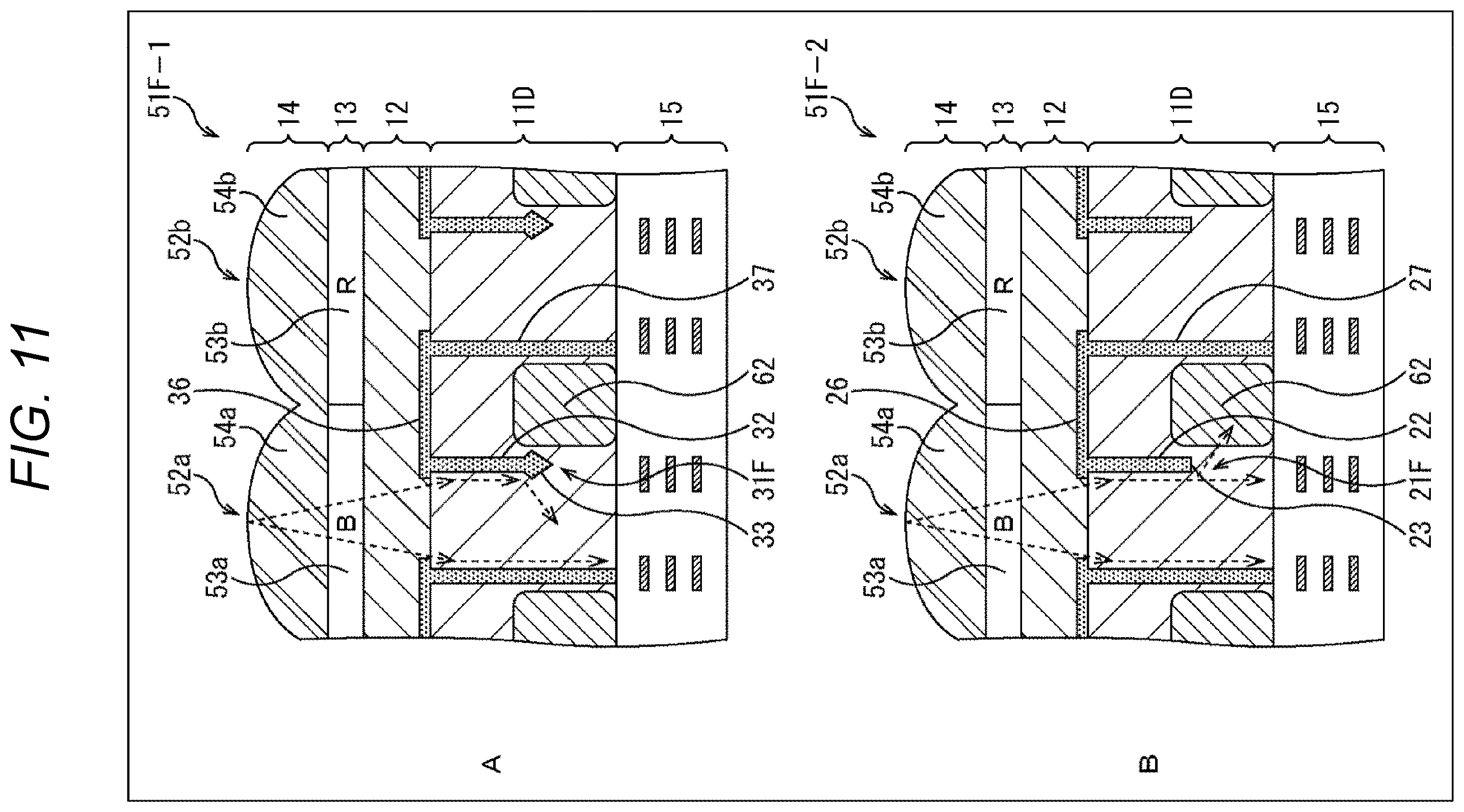 Patent US12356747 Figure 11 – Image capturing element, manufacturing method, and electronic device