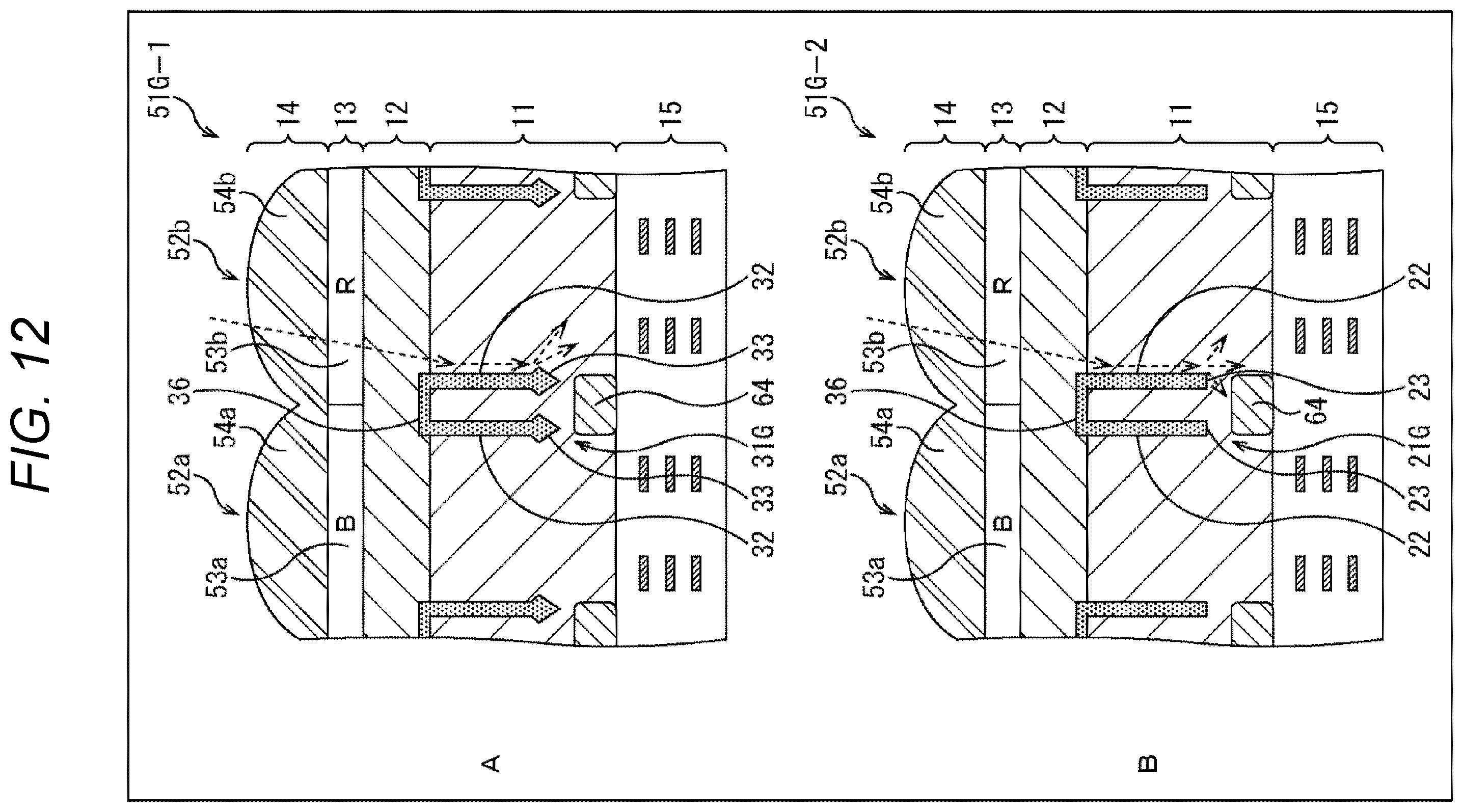 Patent US12356747 Figure 12 – Image capturing element, manufacturing method, and electronic device