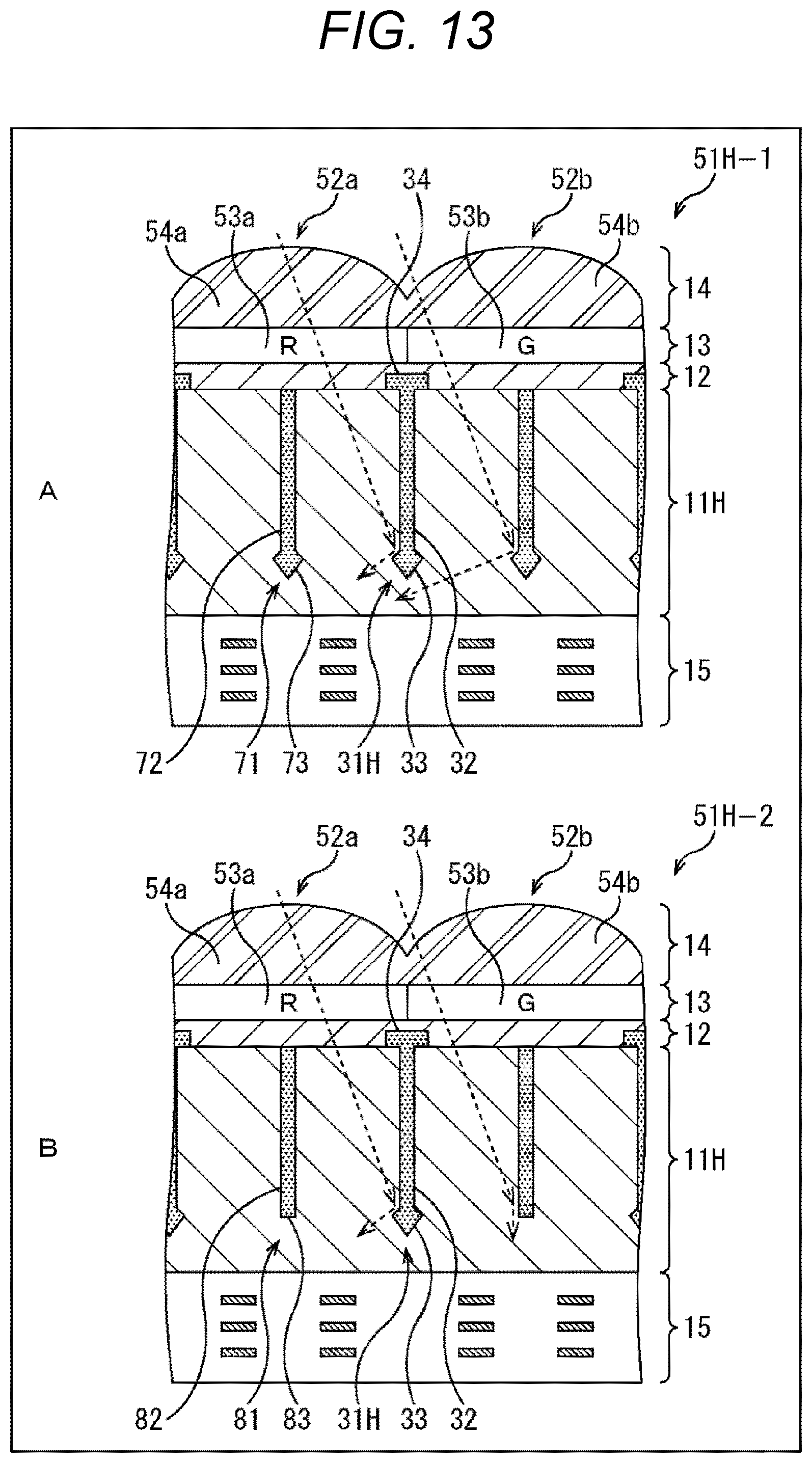 Patent US12356747 Figure 13 – Image capturing element, manufacturing method, and electronic device