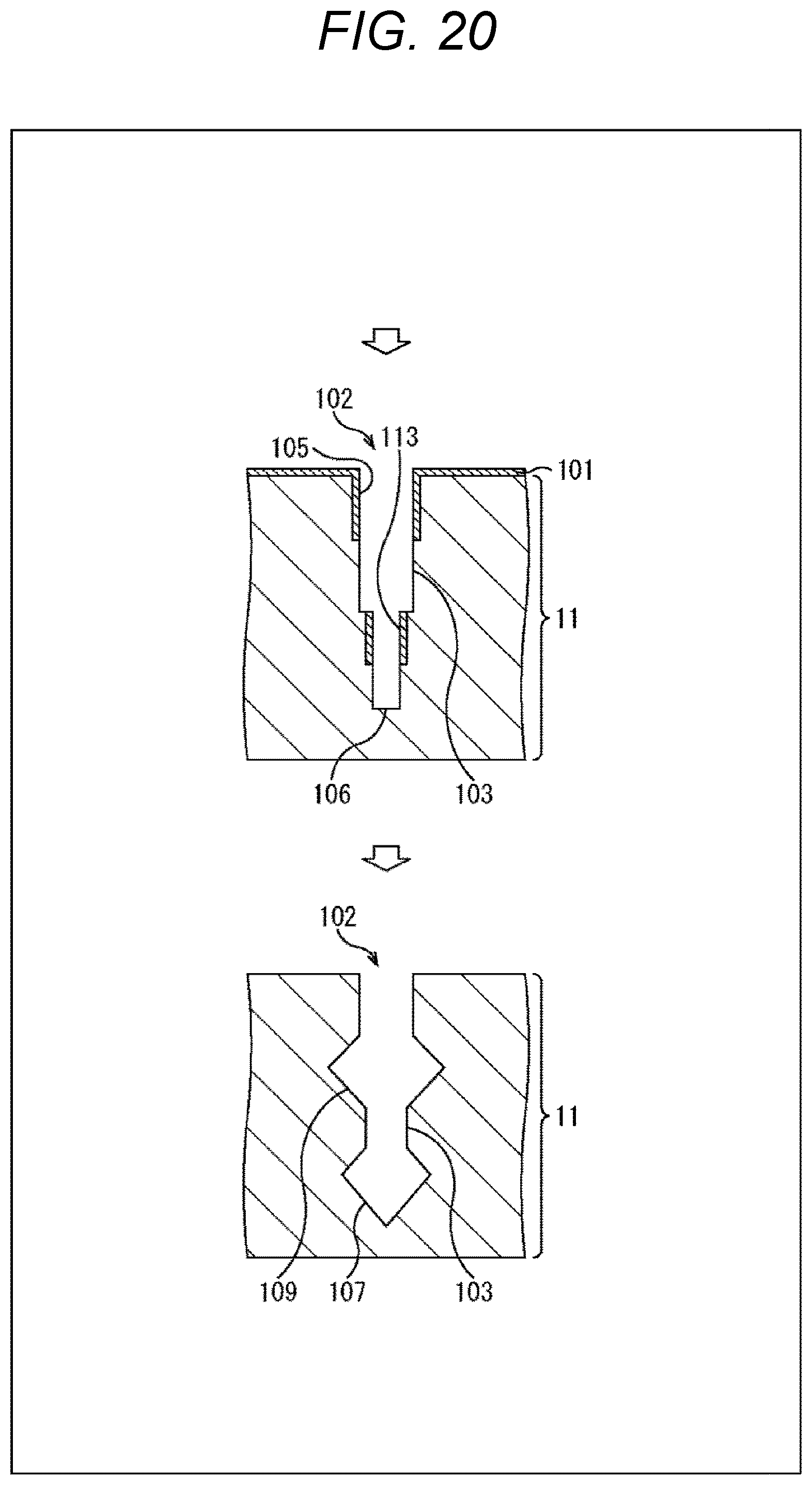 Patent US12356747 Figure 20 – Image capturing element, manufacturing method, and electronic device