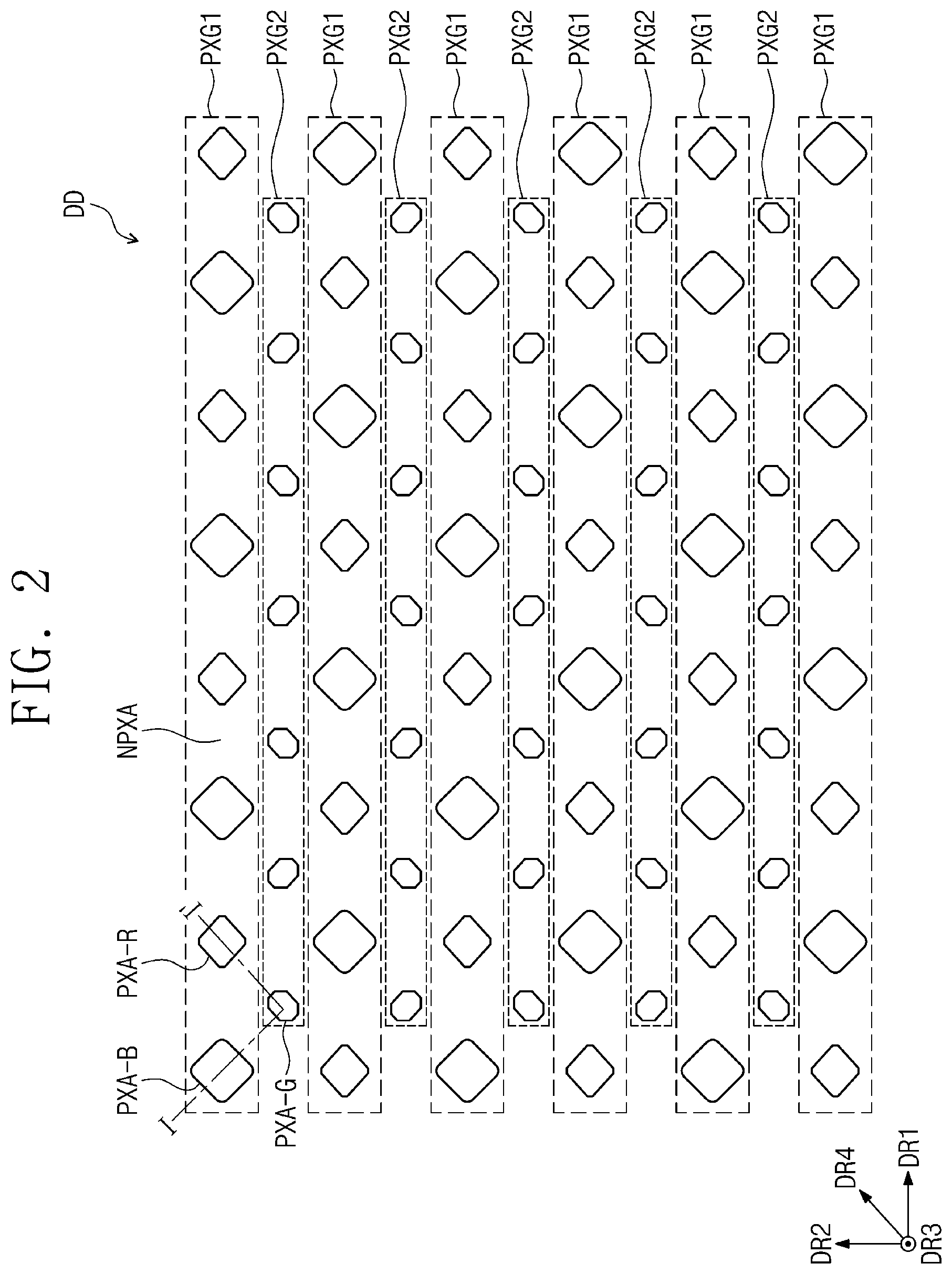 Patent US12356795 Figure 2 – Light emitting diode and display device including the same