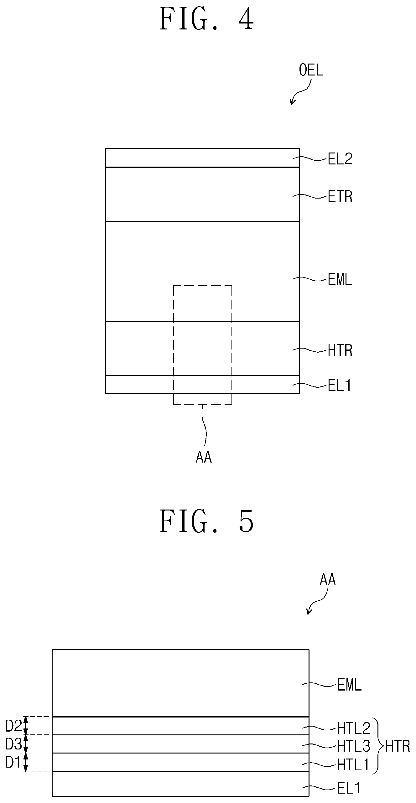 Patent US12356795 Figure 4 – Light emitting diode and display device including the same