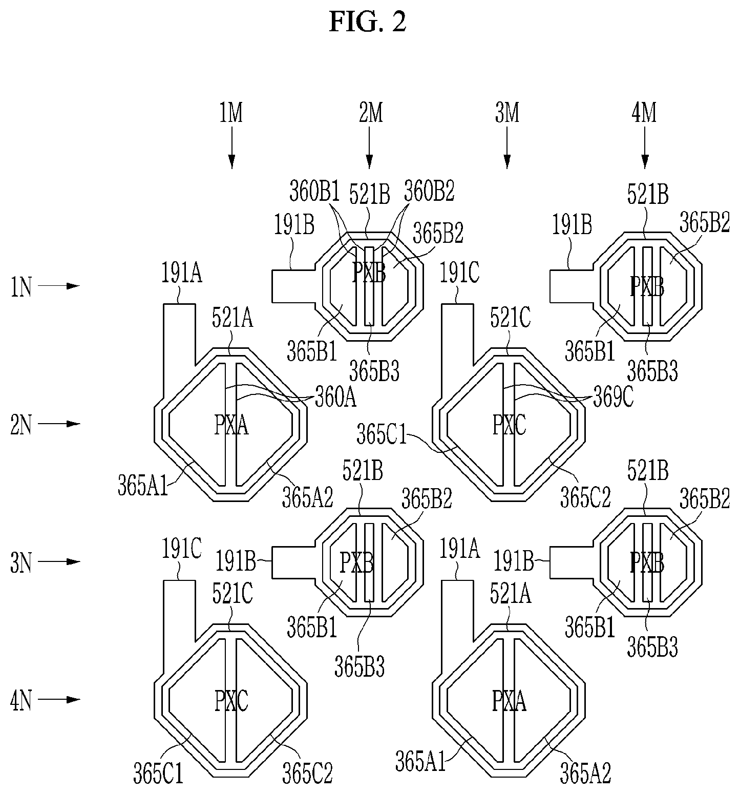 Patent US12356823 Figure 2 – Display device that can prevent deterioration of transmittance while preventing contrast deterioration