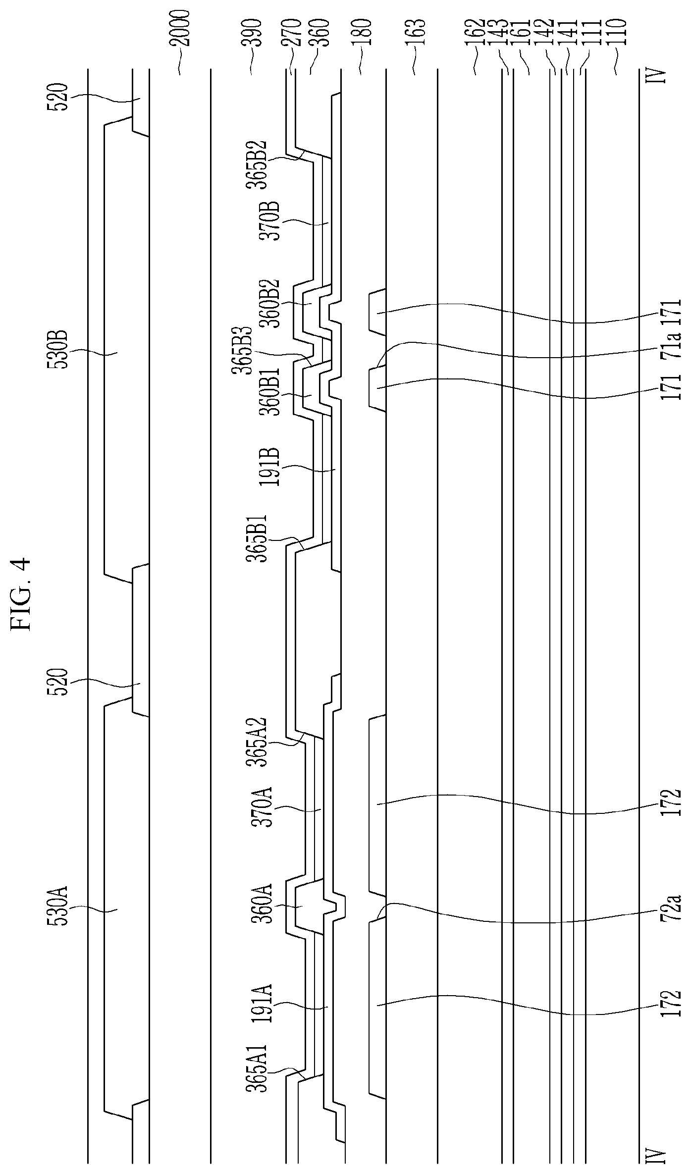 Patent US12356823 Figure 4 – Display device that can prevent deterioration of transmittance while preventing contrast deterioration