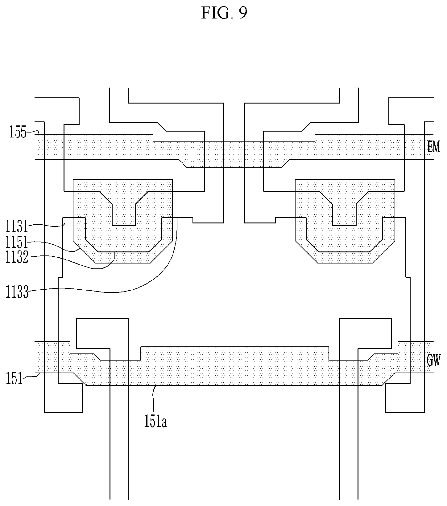 Patent US12356823 Figure 9 – Display device that can prevent deterioration of transmittance while preventing contrast deterioration