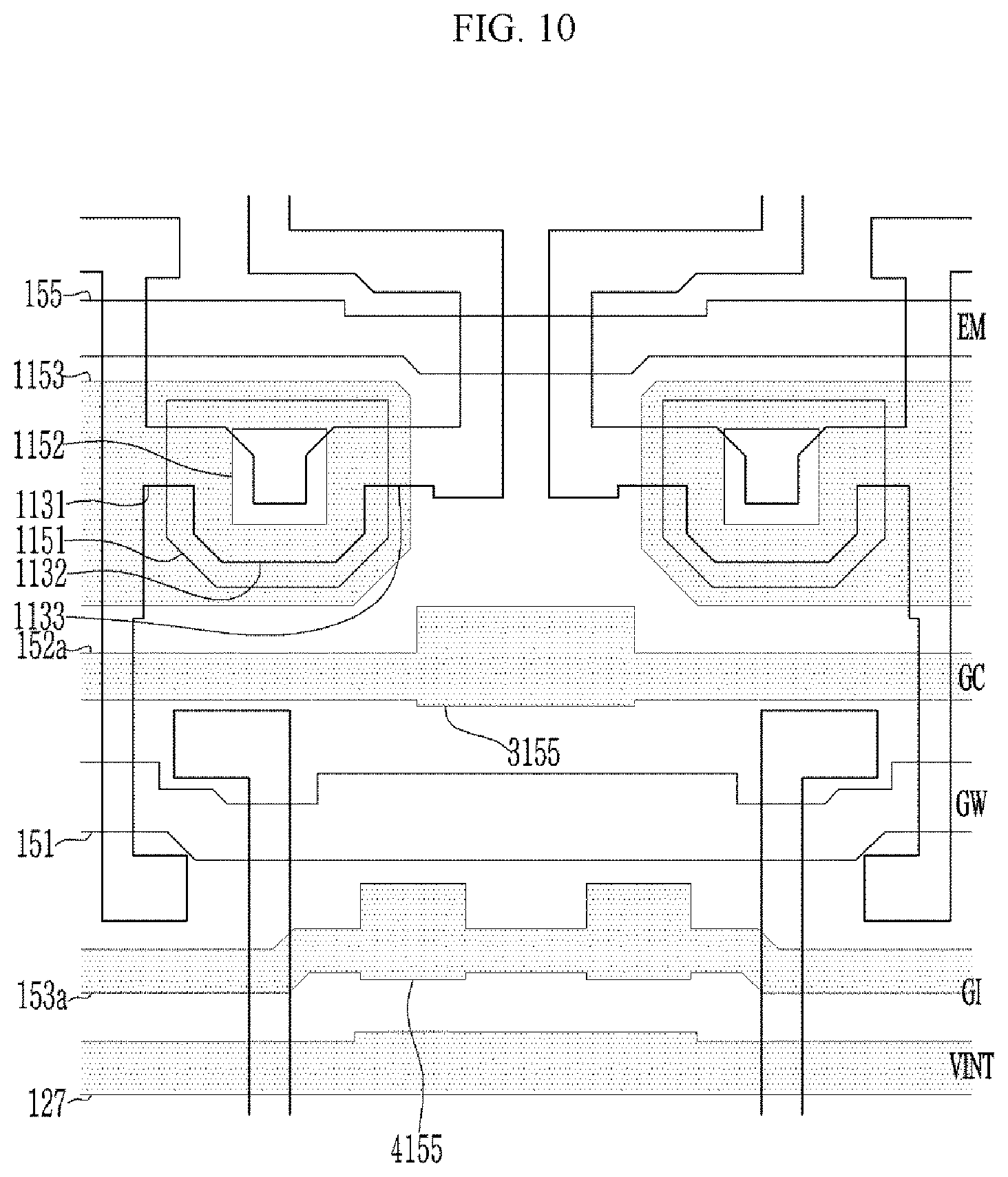 Patent US12356823 Figure 10 – Display device that can prevent deterioration of transmittance while preventing contrast deterioration