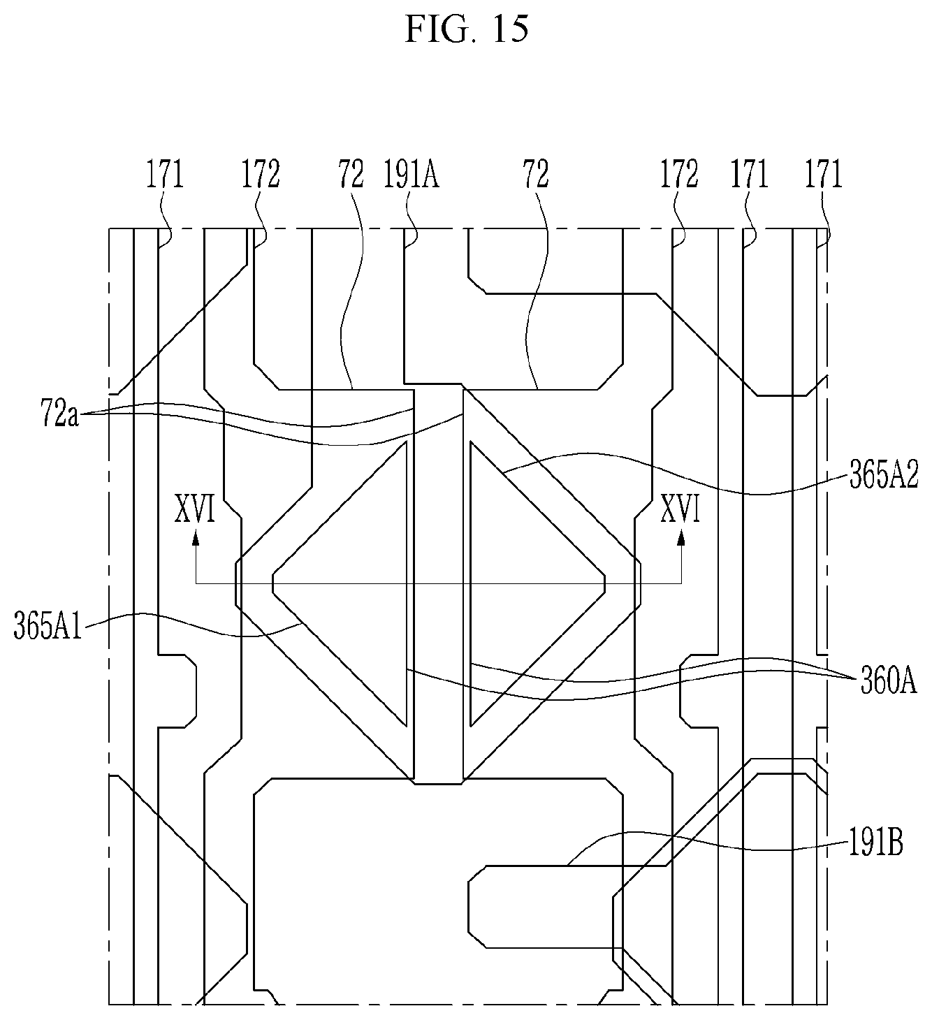 Patent US12356823 Figure 15 – Display device that can prevent deterioration of transmittance while preventing contrast deterioration