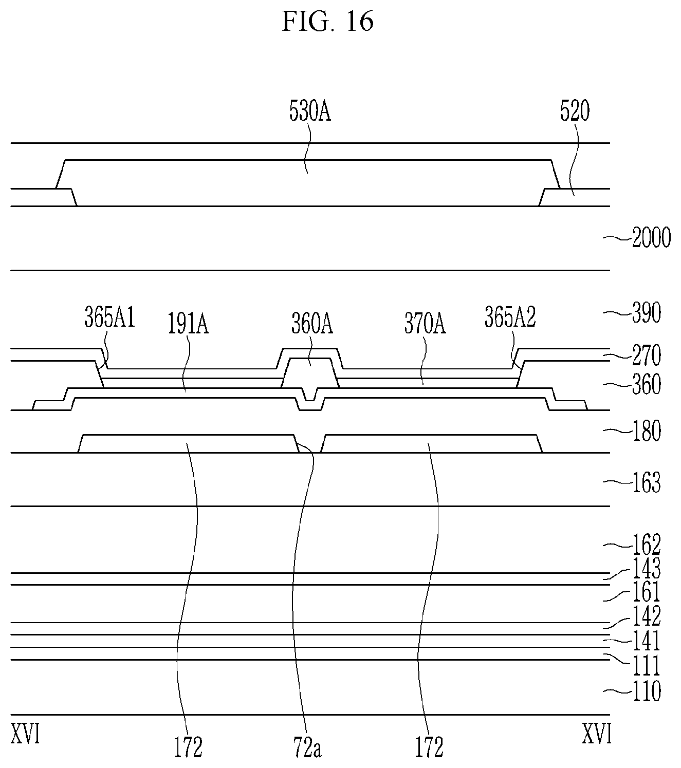 Patent US12356823 Figure 16 – Display device that can prevent deterioration of transmittance while preventing contrast deterioration