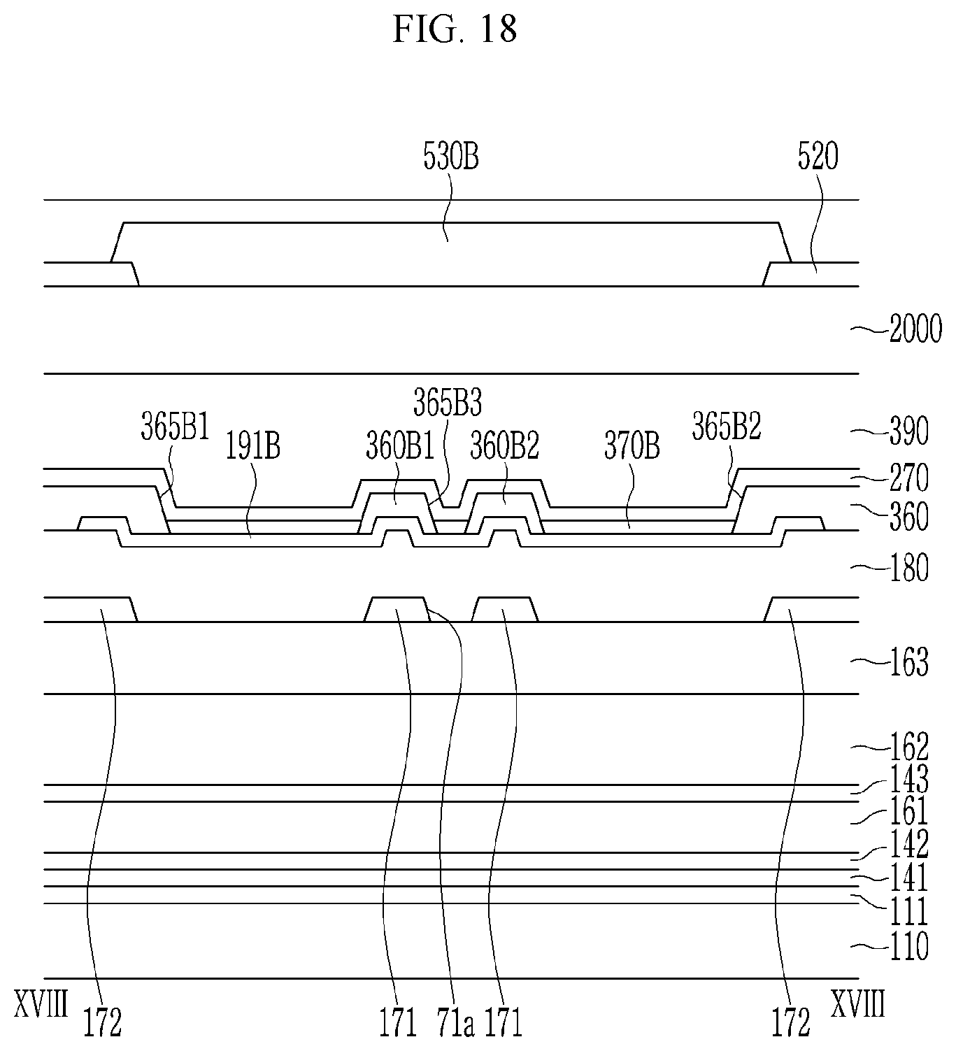 Patent US12356823 Figure 18 – Display device that can prevent deterioration of transmittance while preventing contrast deterioration