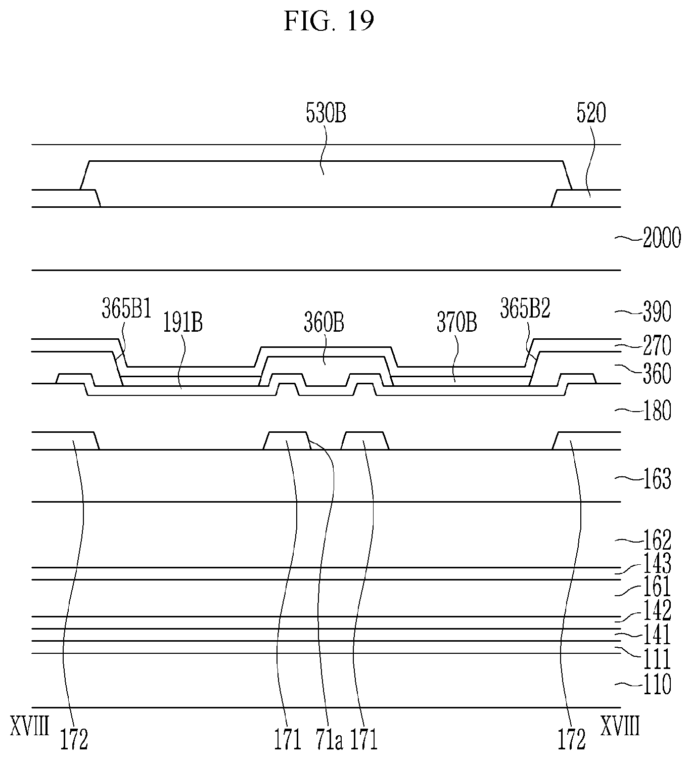 Patent US12356823 Figure 19 – Display device that can prevent deterioration of transmittance while preventing contrast deterioration