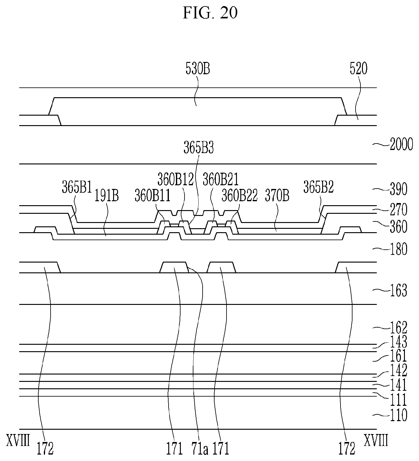 Patent US12356823 Figure 20 – Display device that can prevent deterioration of transmittance while preventing contrast deterioration