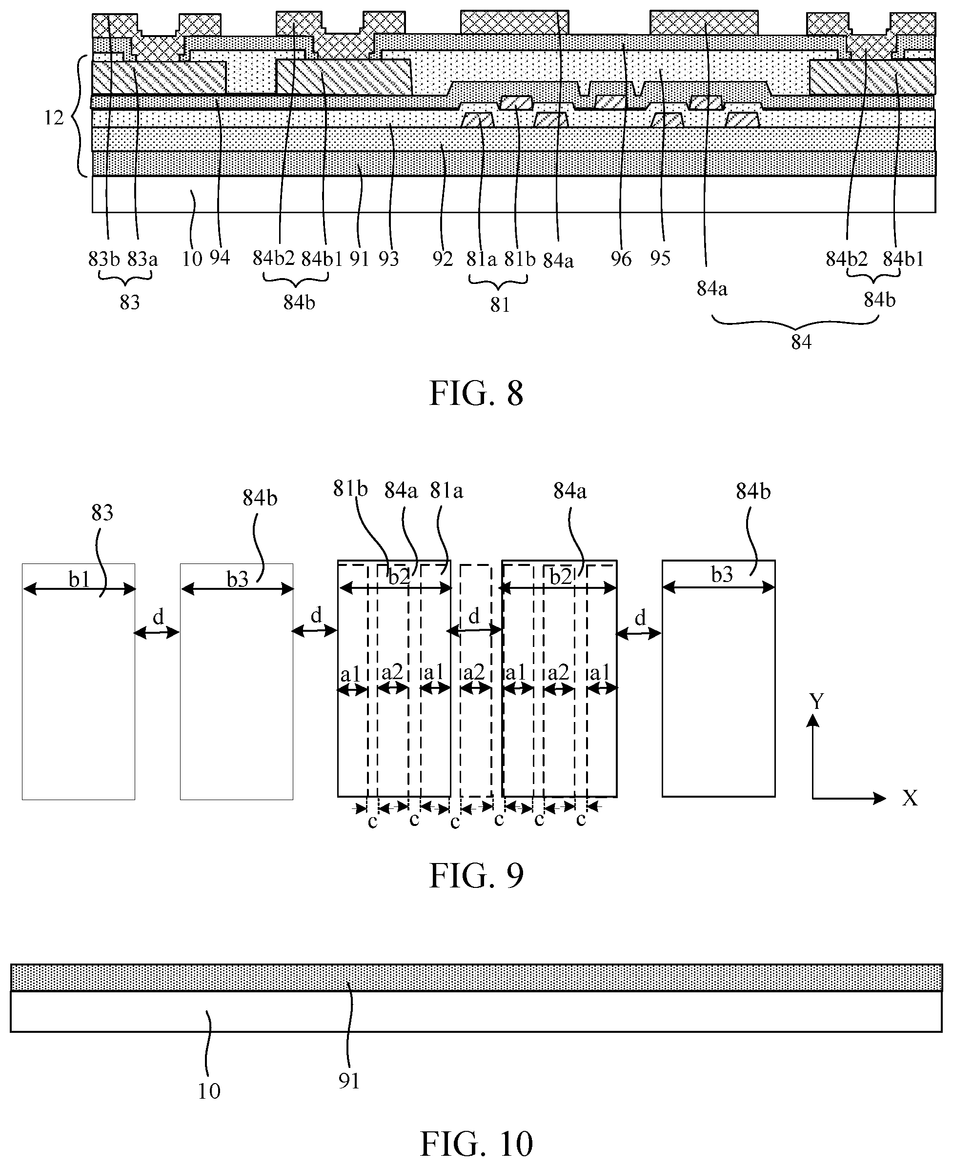 Patent US12356826 Figure 8 – Display panel, manufacturing method thereof, and display device