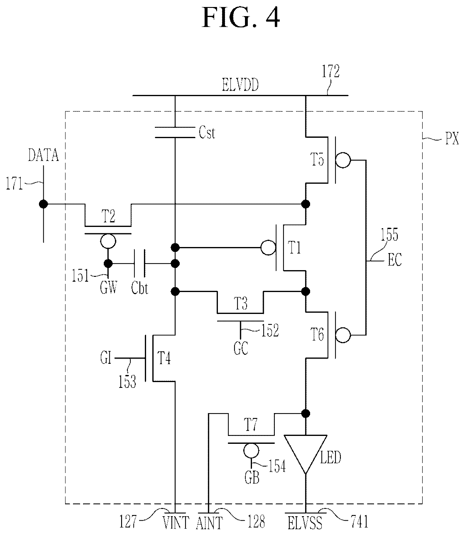 Patent US12356830 Figure 4 – Display device