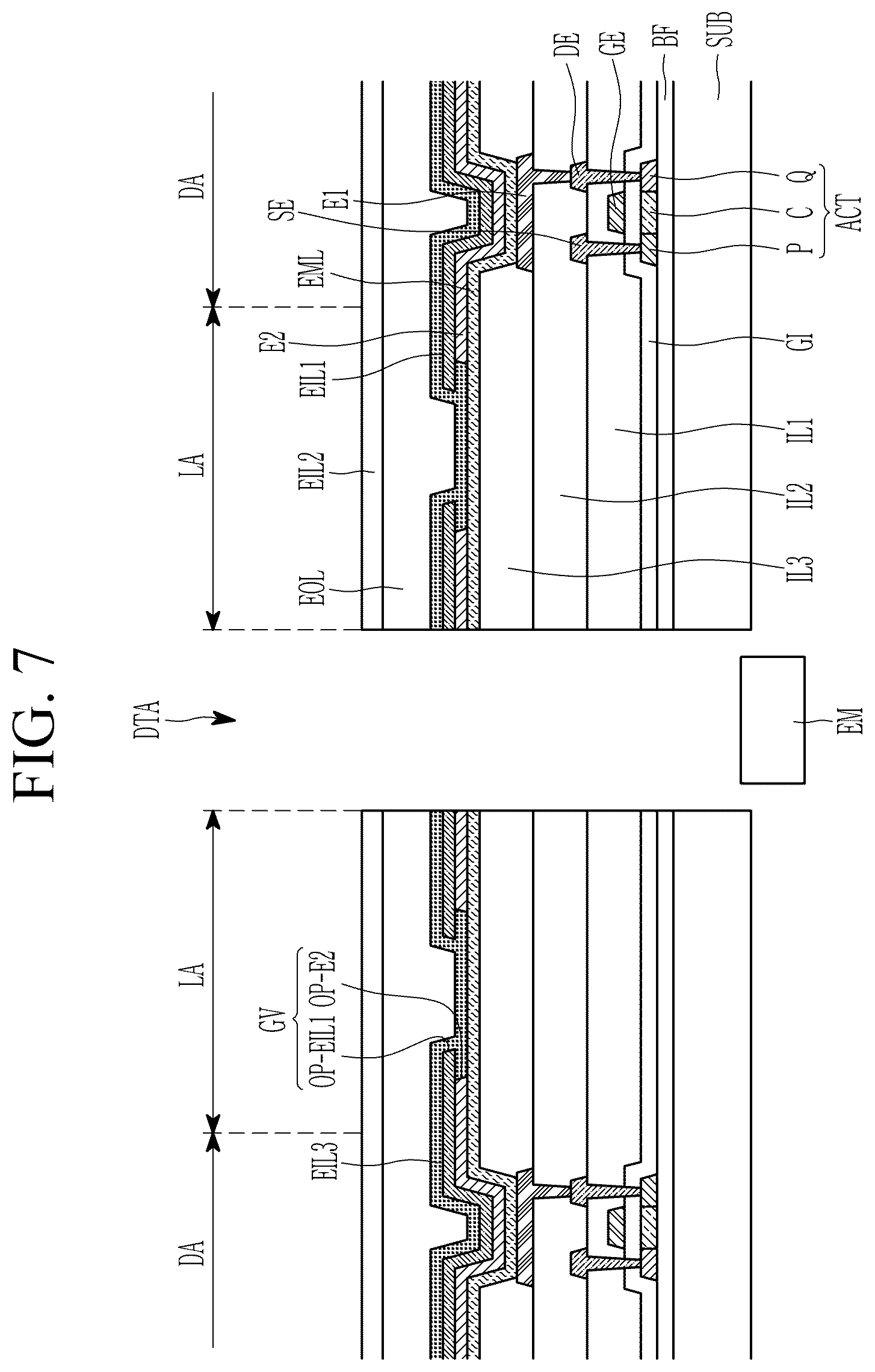 Patent US12356830 Figure 8 – Display device