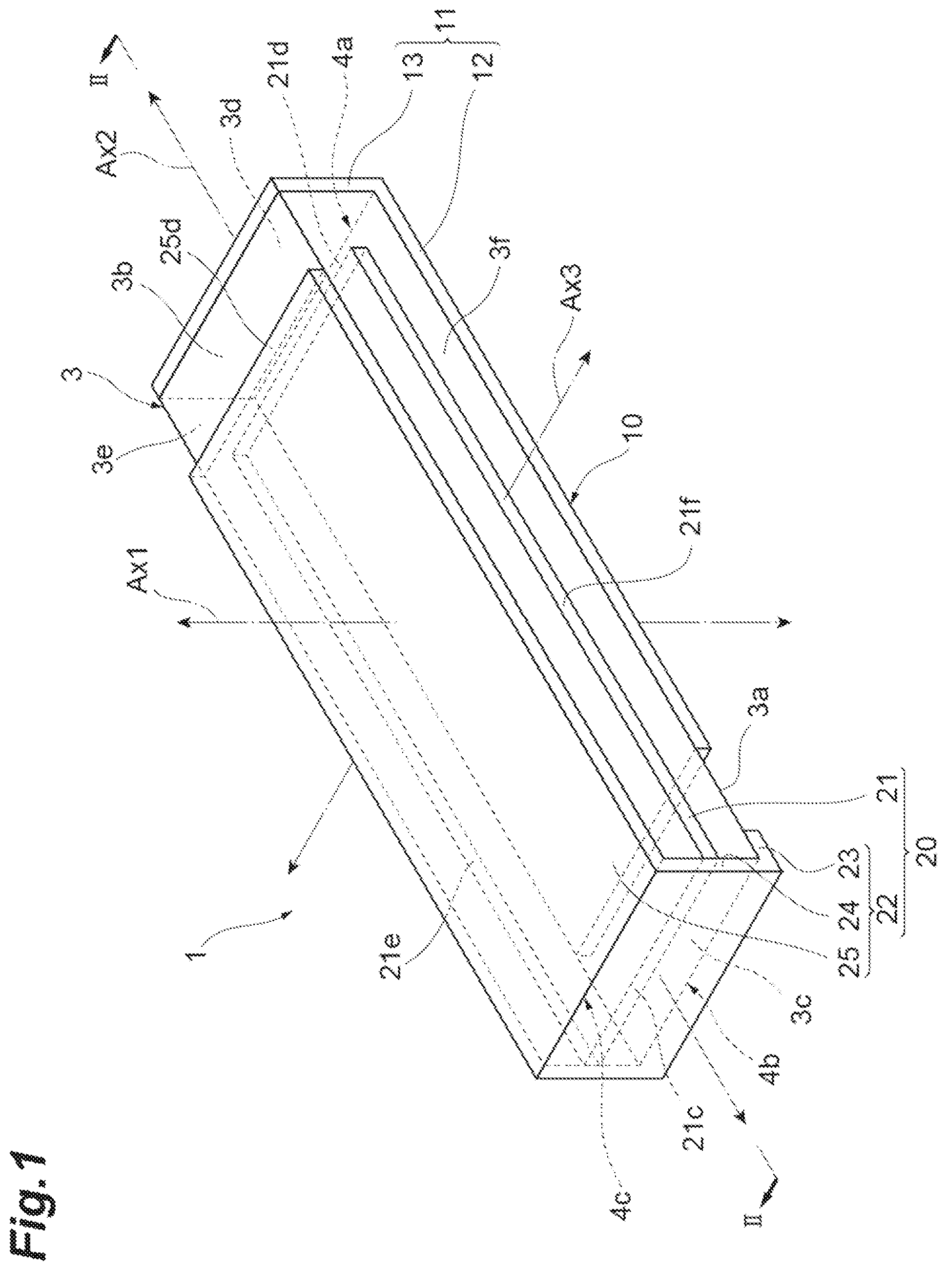 Patent US12356860 Figure 1 – Laminated piezoelectric element