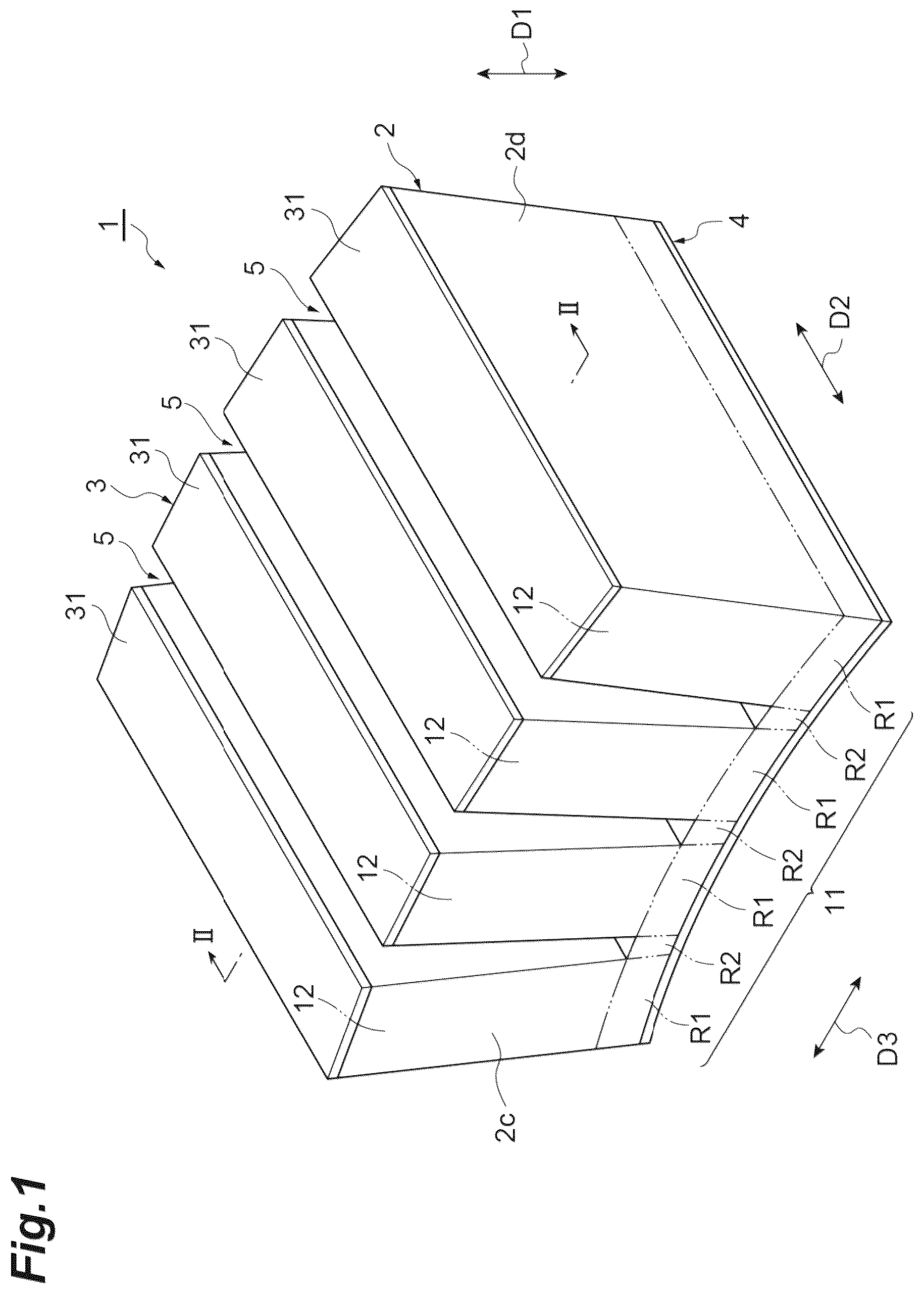 Patent US12356863 Figure 1 – Piezoelectric element